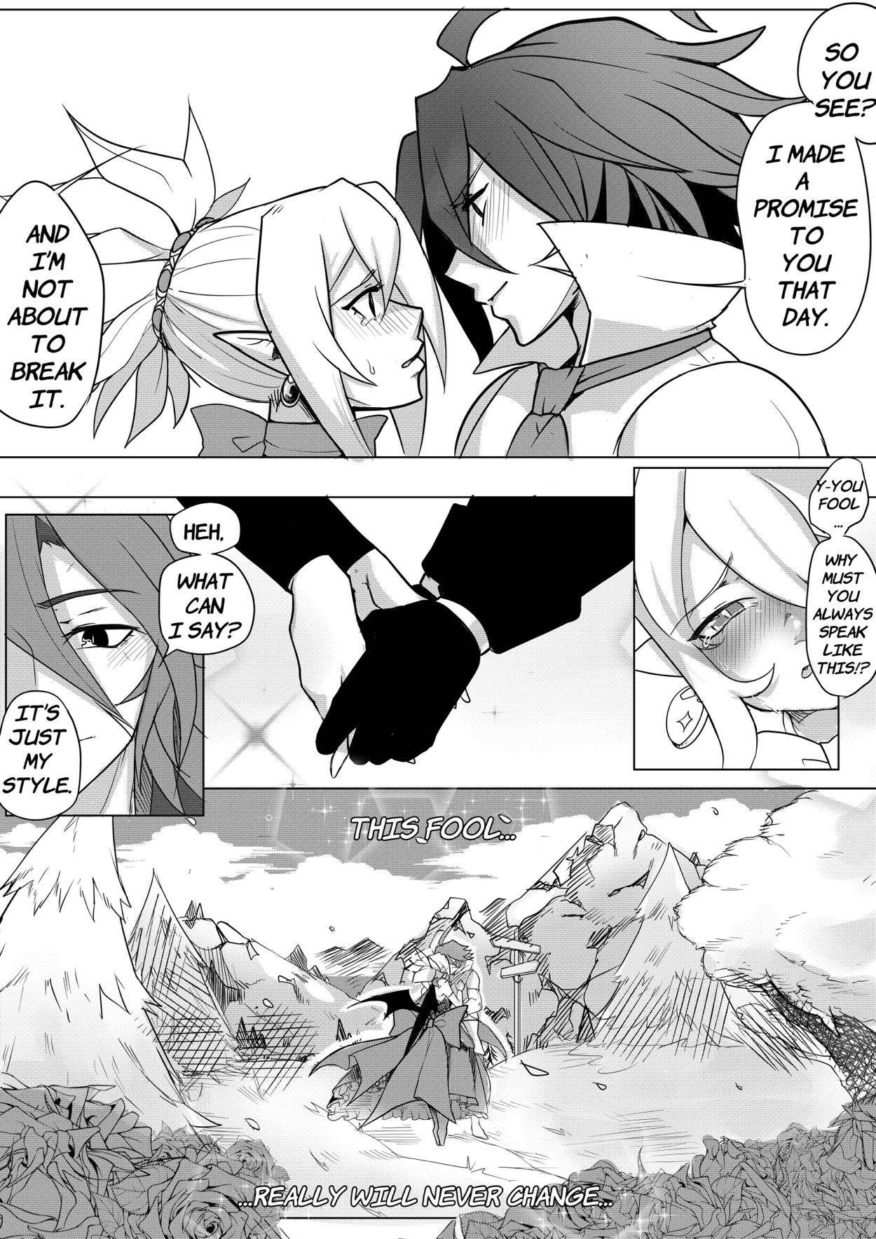 puffphox - In other words? Black n White English hentai image number 9