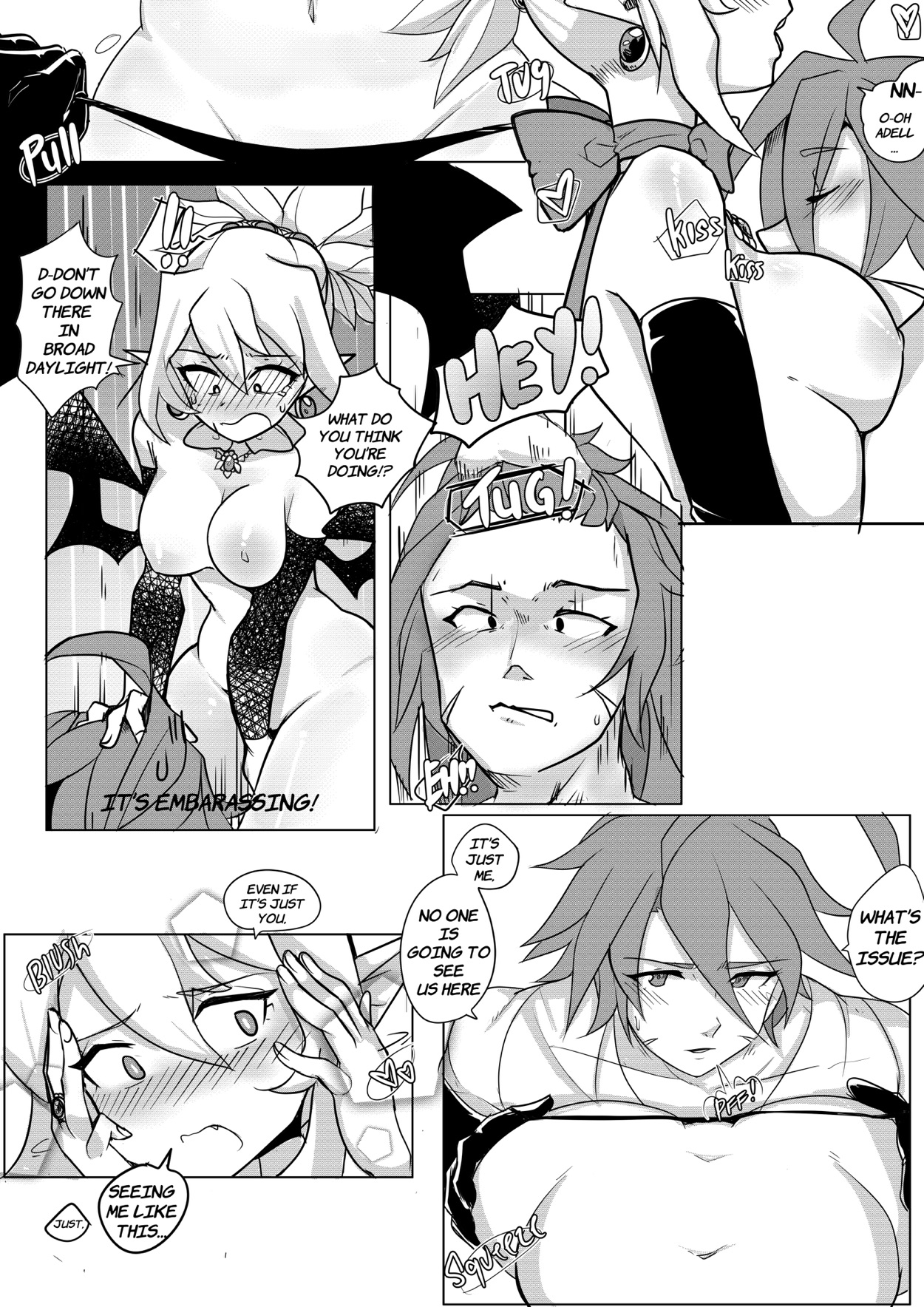 puffphox - In other words? Black n White English hentai image number 12