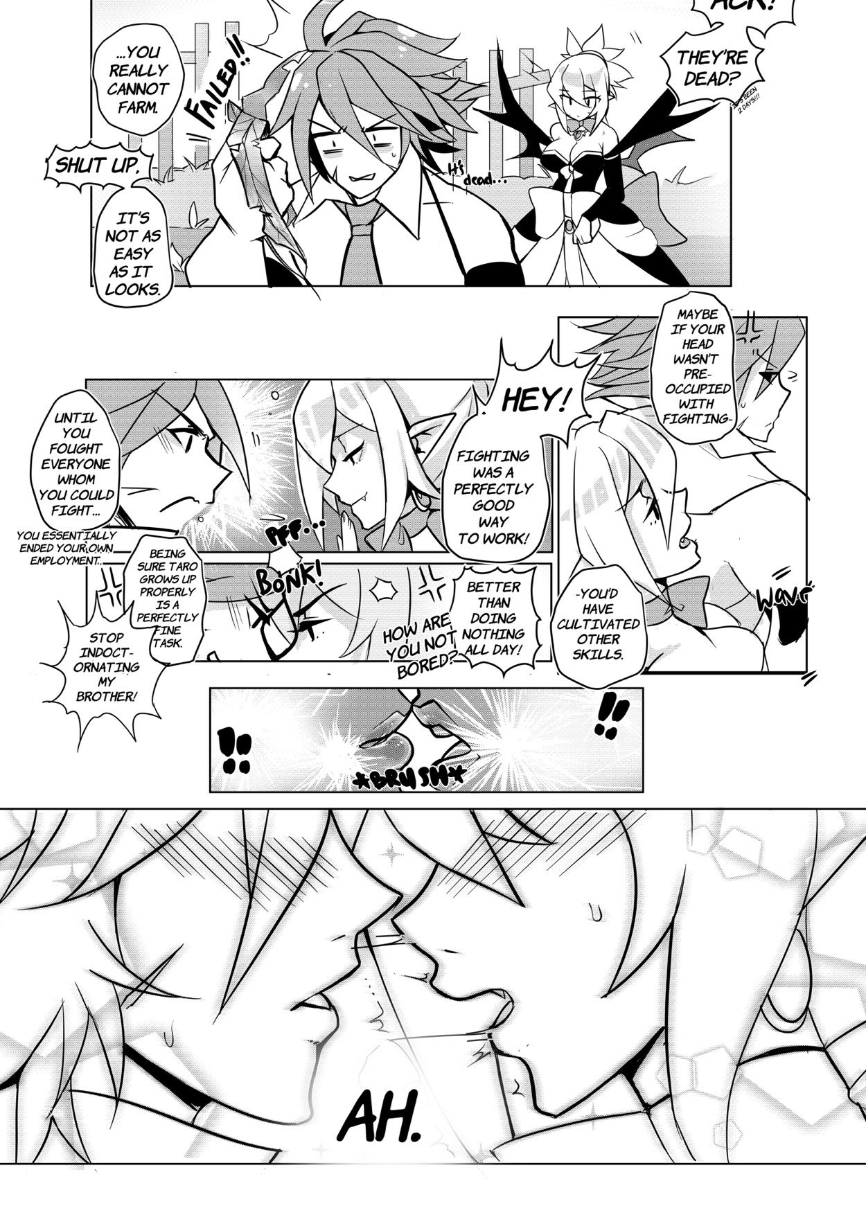 puffphox - In other words? Black n White English hentai image number 3