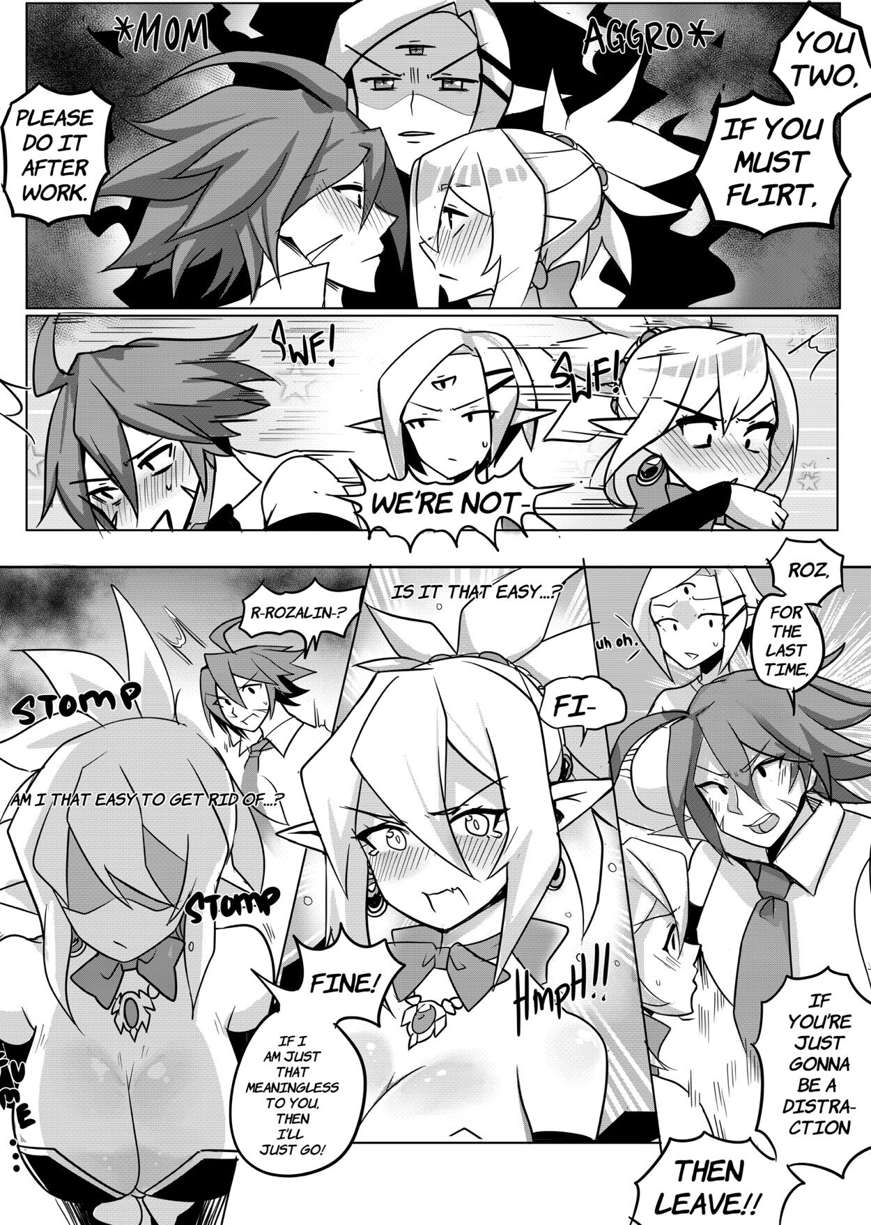 puffphox - In other words? Black n White English hentai image number 4