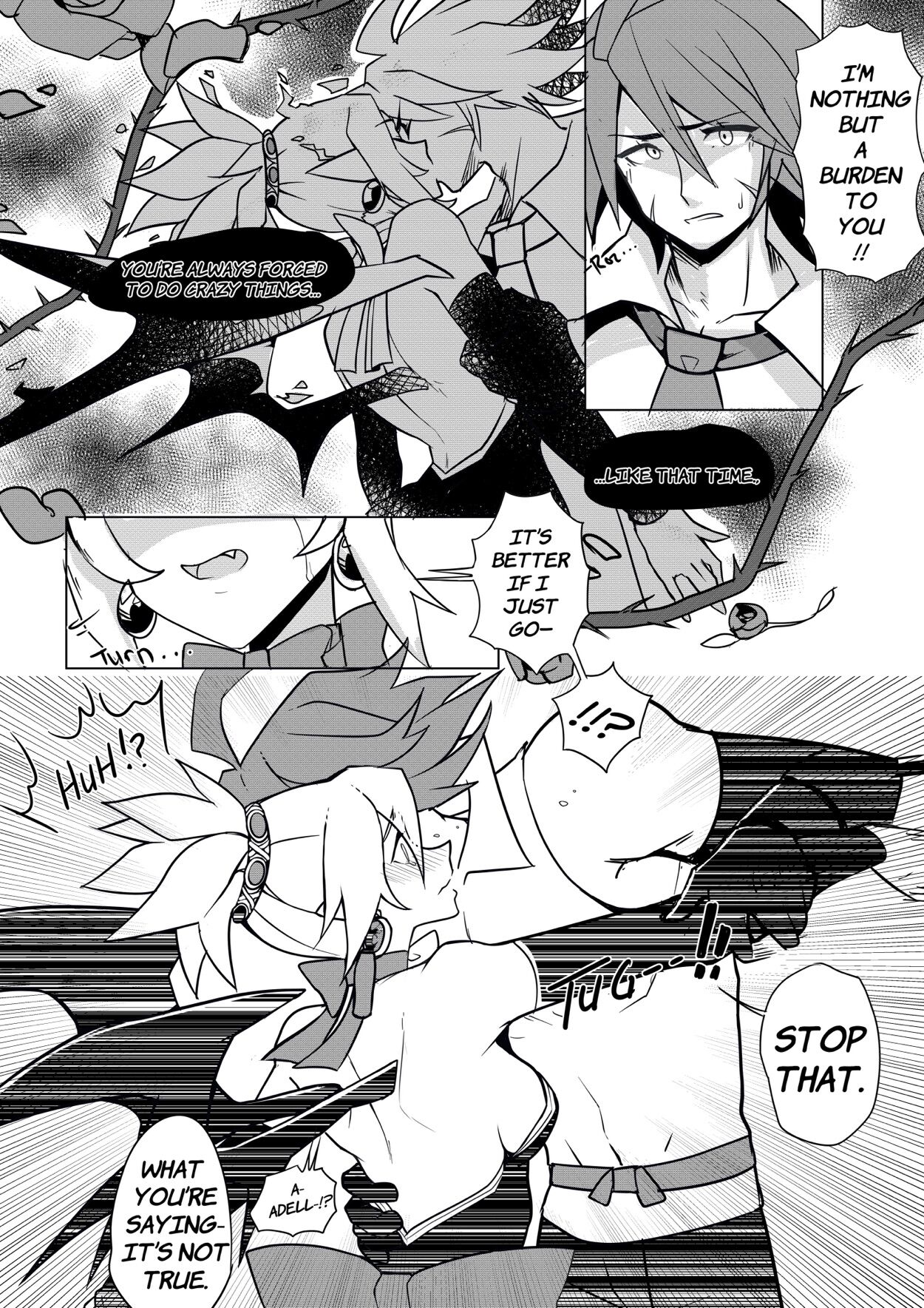 puffphox - In other words? Black n White English hentai image number 7