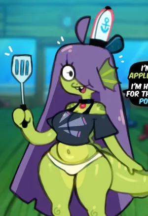 Eelie Applebottom at the Krusty Krab