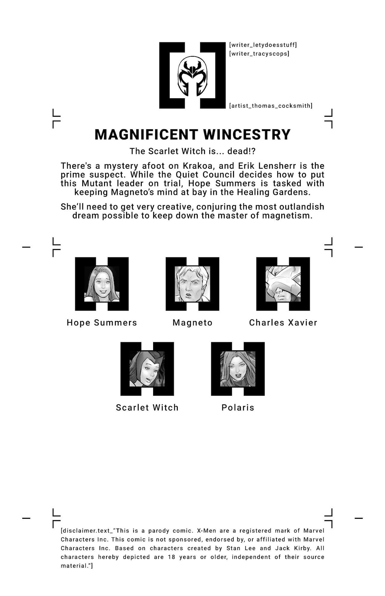 House of XXX - Magnificent Wincetsry (X-Men) Tracy Scops - english image number 1