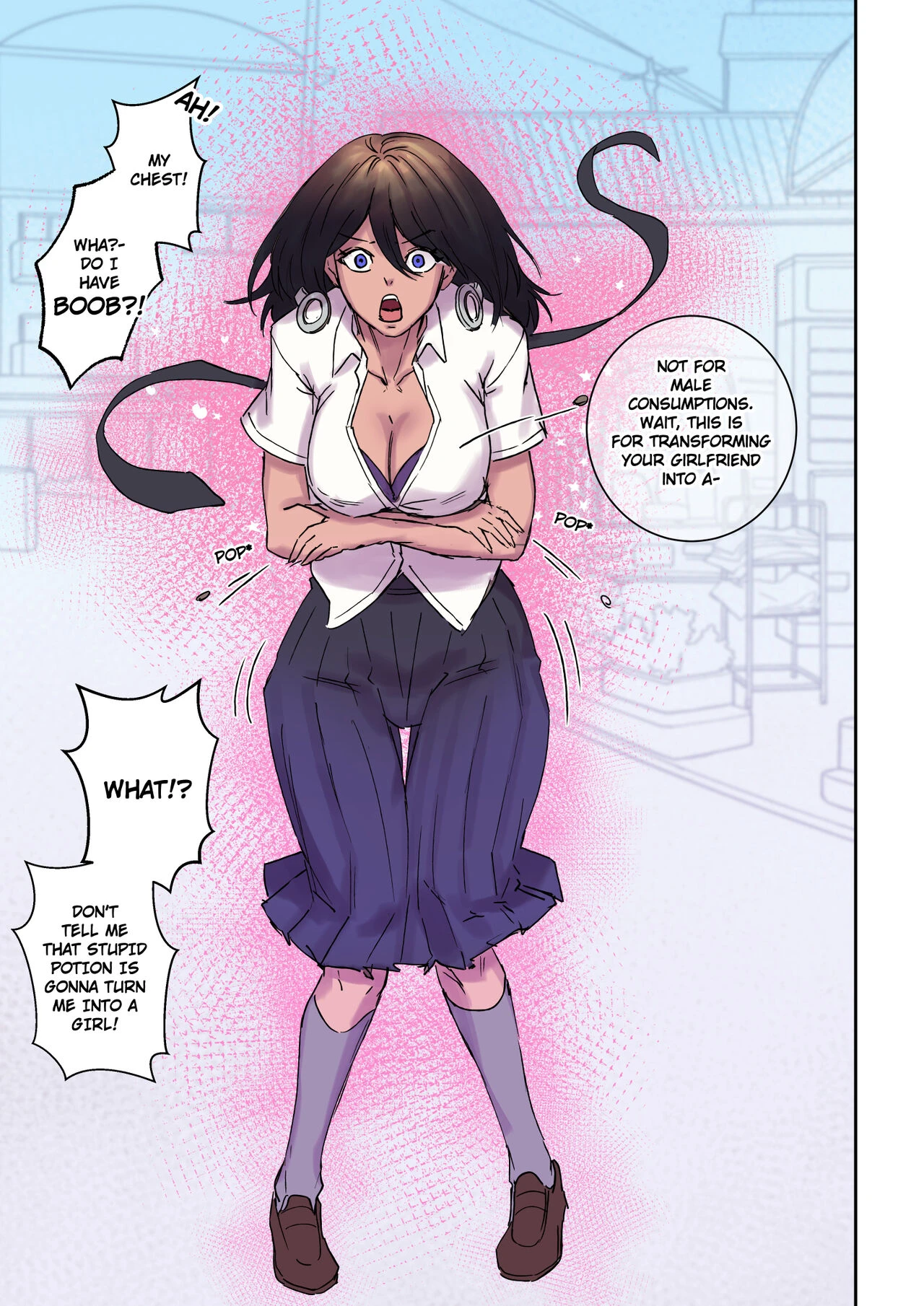 My Shy  Friend Turned Into a Gal Girl and Wants Me to Fuck Her image number 5