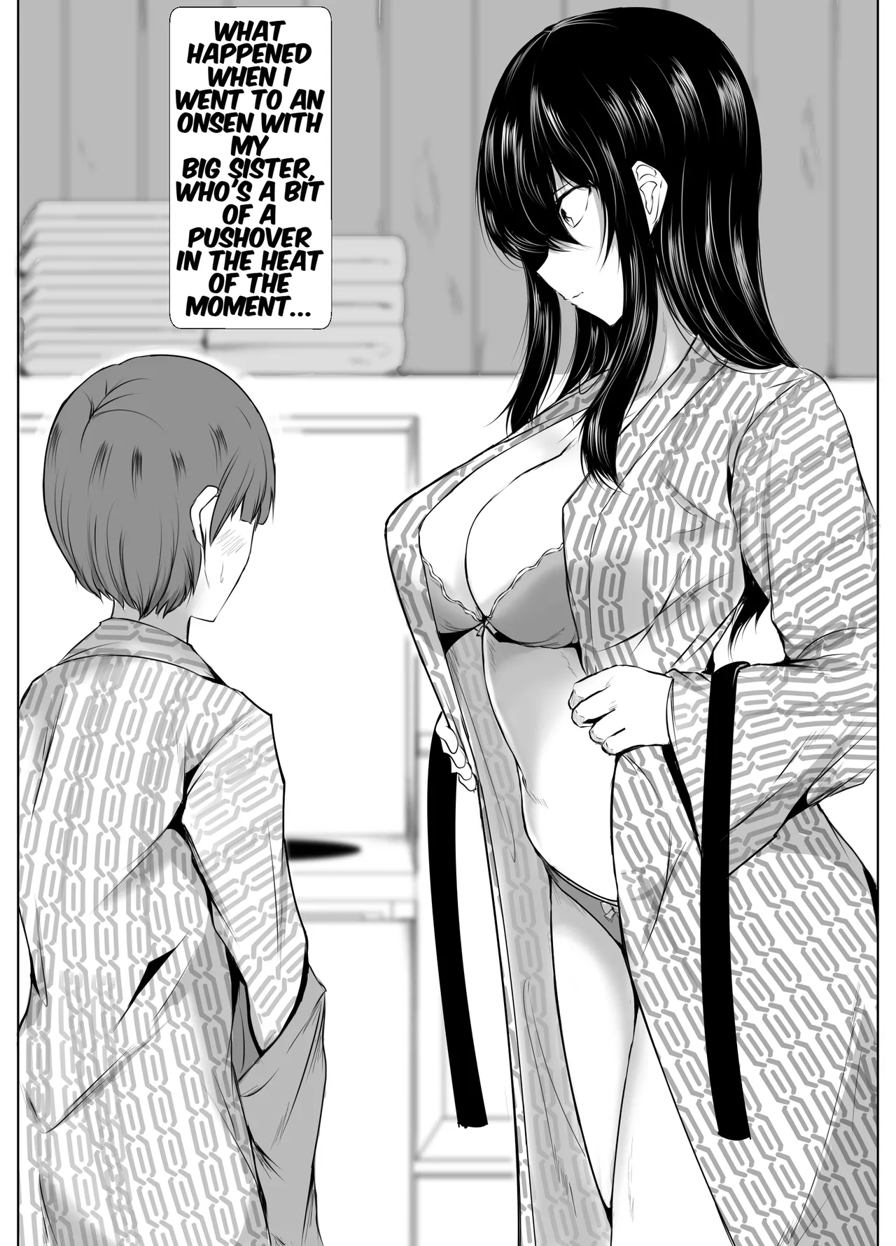 What Happened When I Went to an Onsen WIth My Big Sister, Whos a Bit of a Pushover in the Heat of the Moment... image number 2
