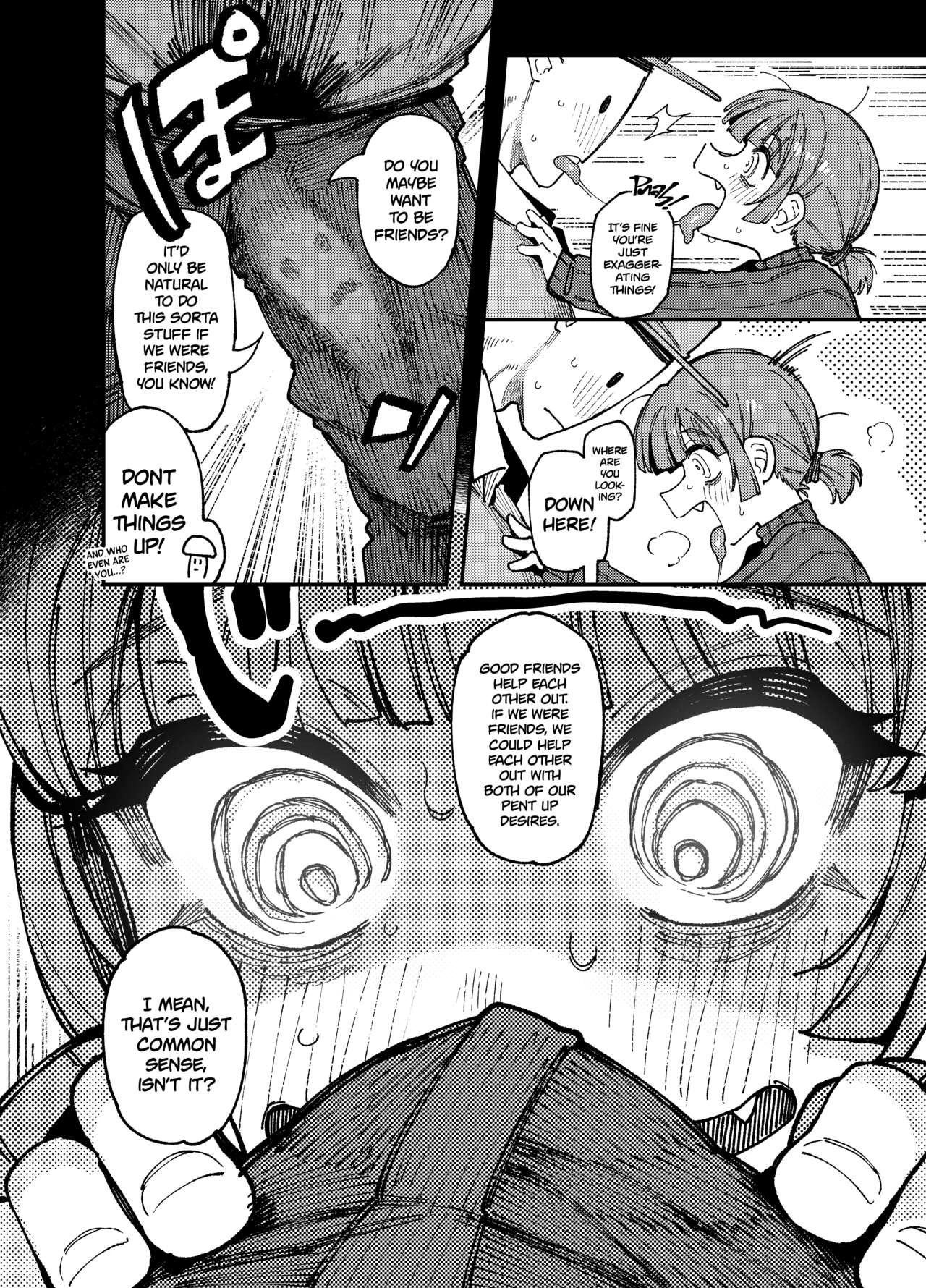 MY HOUSE WAS WAY TOO HUMID. SO MUCH, IN FACT, MUSHROOMS STARTED GROWING IN IT! WELL. THOSE MUSHROOMS WERE ACTUALLY HALLUCINOGENIC! SO, AFTER ACCIDENTALLY EATING SOME I ENDED UP LIKE, CRAZY HORNY! THEN SOME STUFF HAPPENED. (PREQUEL) image number 12
