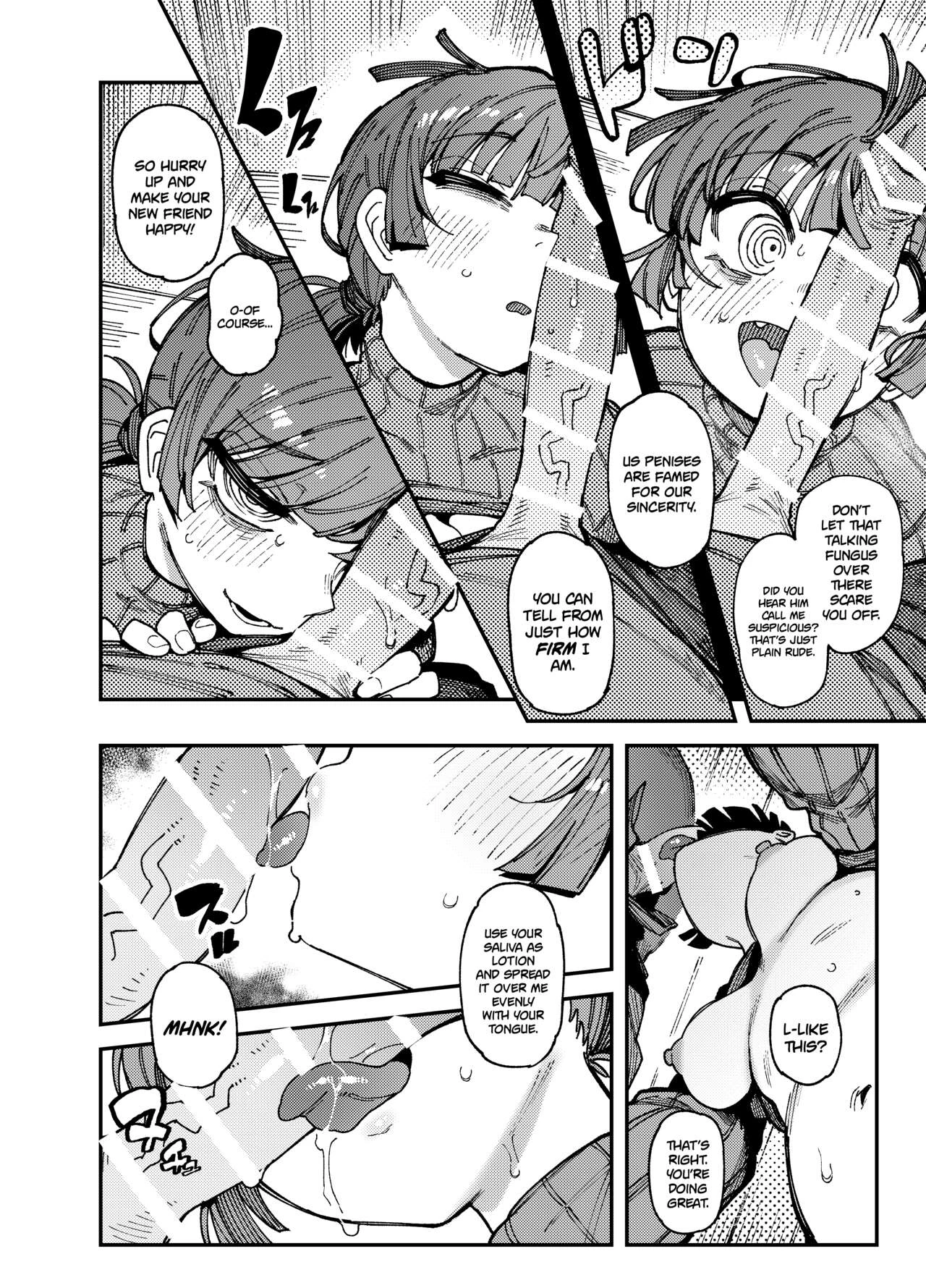 MY HOUSE WAS WAY TOO HUMID. SO MUCH, IN FACT, MUSHROOMS STARTED GROWING IN IT! WELL. THOSE MUSHROOMS WERE ACTUALLY HALLUCINOGENIC! SO, AFTER ACCIDENTALLY EATING SOME I ENDED UP LIKE, CRAZY HORNY! THEN SOME STUFF HAPPENED. (PREQUEL) image number 14