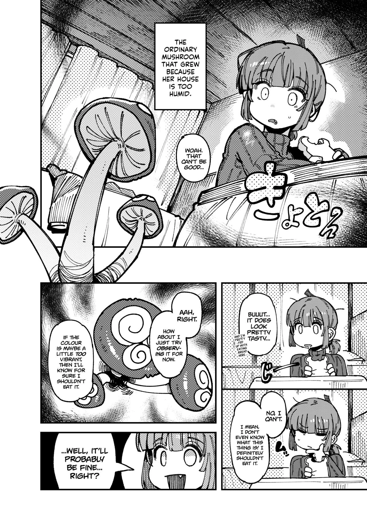 MY HOUSE WAS WAY TOO HUMID. SO MUCH, IN FACT, MUSHROOMS STARTED GROWING IN IT! WELL. THOSE MUSHROOMS WERE ACTUALLY HALLUCINOGENIC! SO, AFTER ACCIDENTALLY EATING SOME I ENDED UP LIKE, CRAZY HORNY! THEN SOME STUFF HAPPENED. (PREQUEL) image number 2