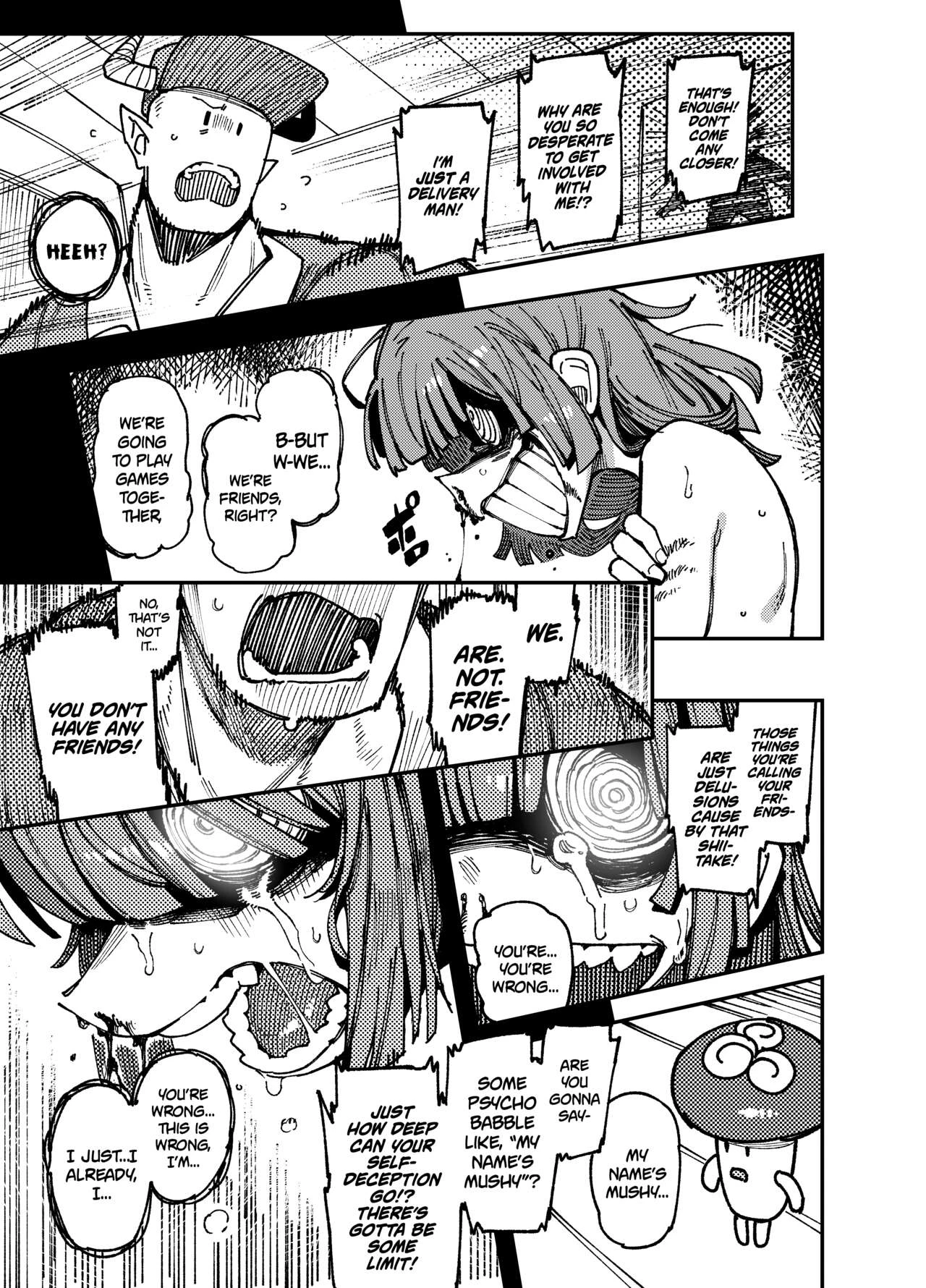 MY HOUSE WAS WAY TOO HUMID. SO MUCH, IN FACT, MUSHROOMS STARTED GROWING IN IT! WELL. THOSE MUSHROOMS WERE ACTUALLY HALLUCINOGENIC! SO, AFTER ACCIDENTALLY EATING SOME I ENDED UP LIKE, CRAZY HORNY! THEN SOME STUFF HAPPENED. (PREQUEL) image number 49
