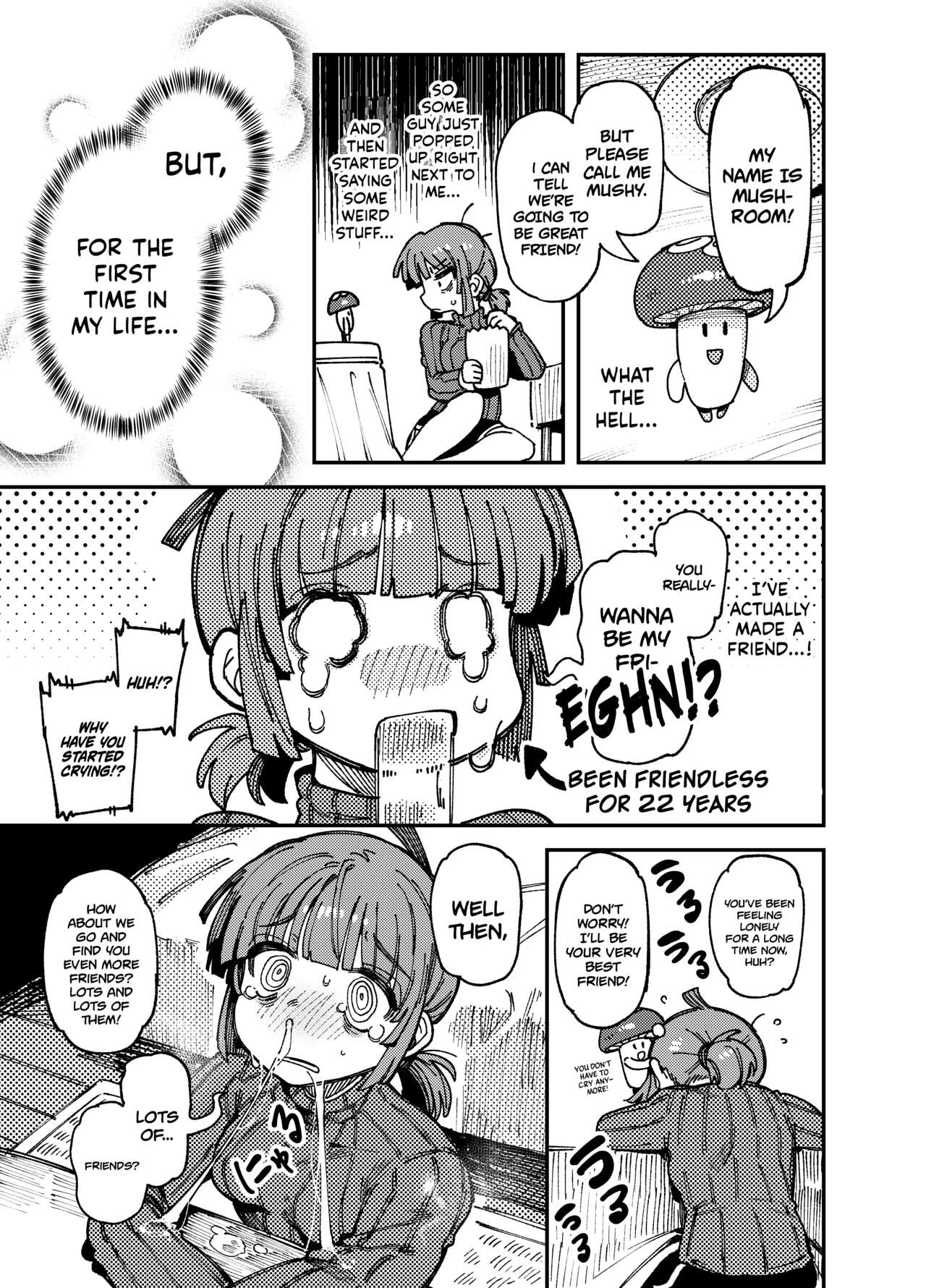 MY HOUSE WAS WAY TOO HUMID. SO MUCH, IN FACT, MUSHROOMS STARTED GROWING IN IT! WELL. THOSE MUSHROOMS WERE ACTUALLY HALLUCINOGENIC! SO, AFTER ACCIDENTALLY EATING SOME I ENDED UP LIKE, CRAZY HORNY! THEN SOME STUFF HAPPENED. (PREQUEL) image number 5