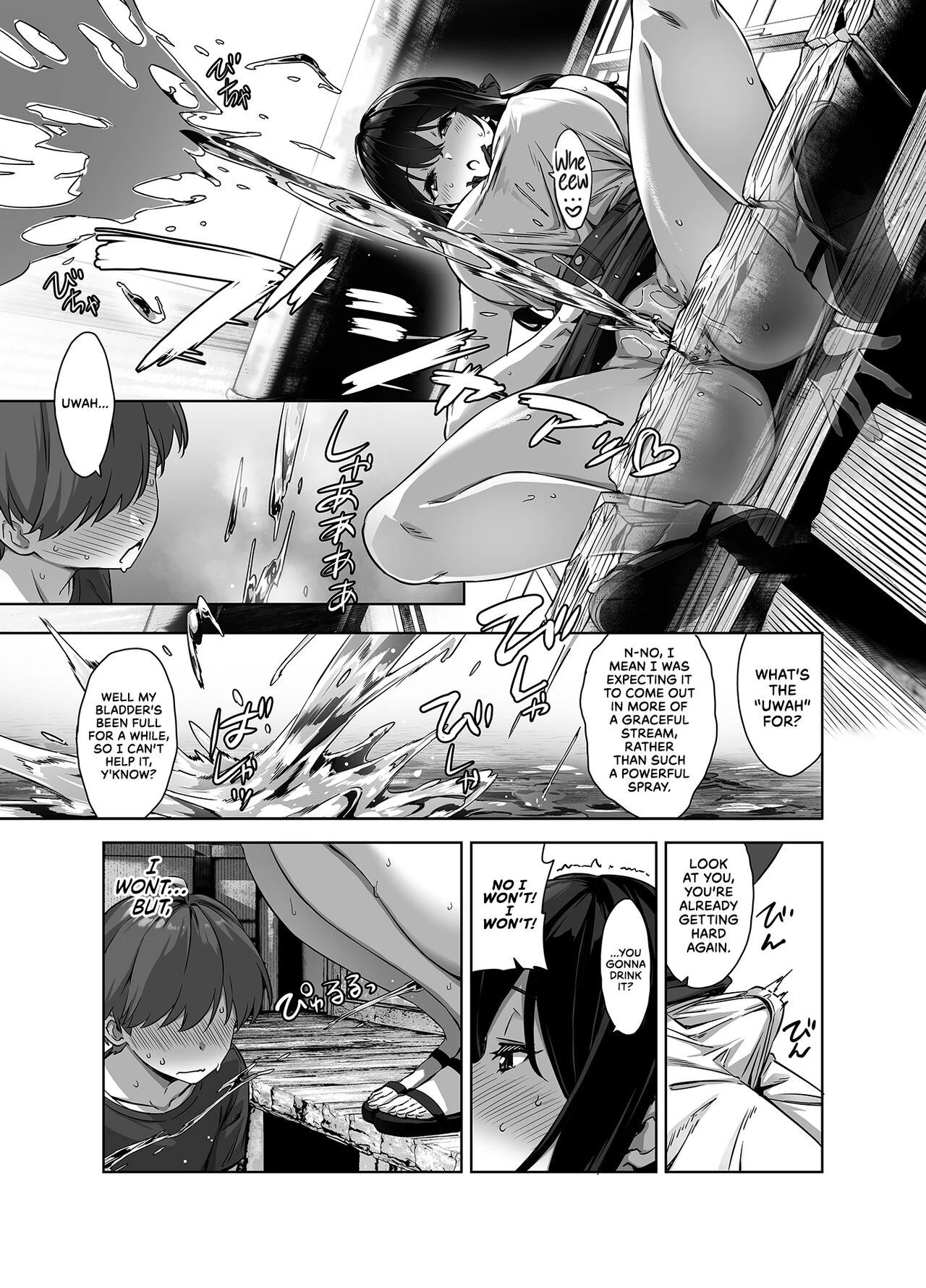 Summertime in the Countryside With The Huge Student Seducing Me  Natsu to Inaka to Yuuwaku shite kuru Dekkai Oshiego image number 34