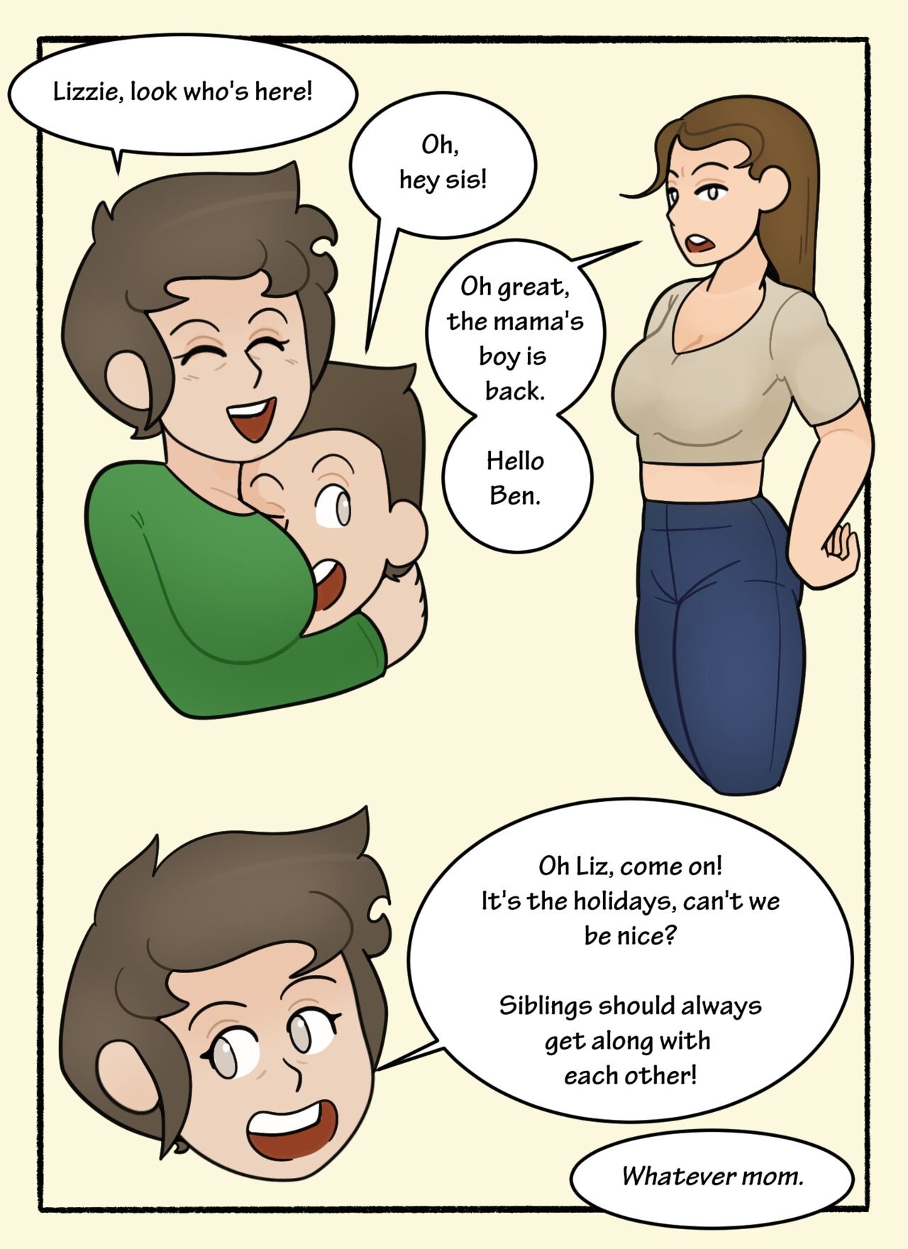 deadenddraws - Cathies Surprise Visit porn comic image number 3