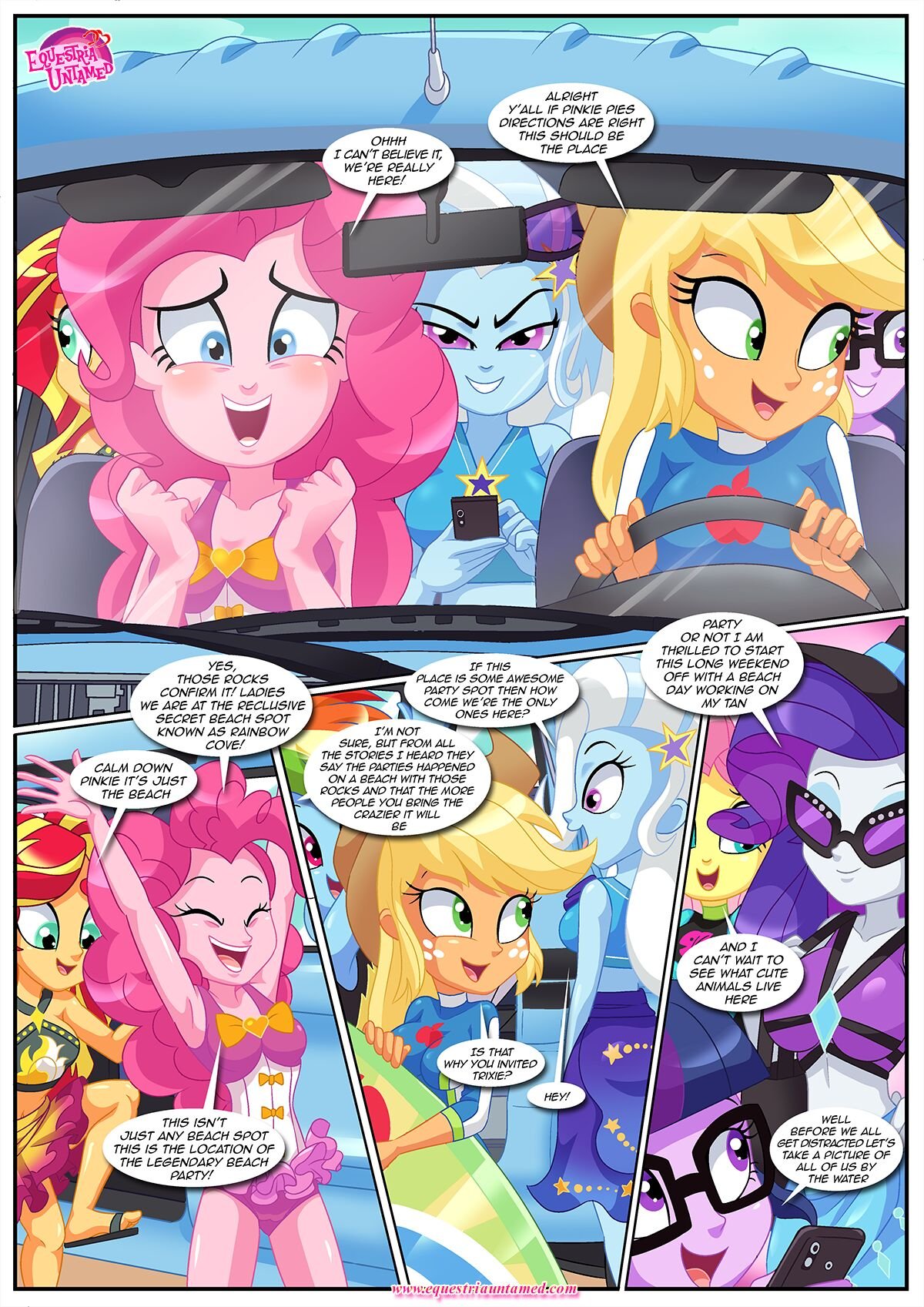 Palcomix - Party At Rainbow Cove (My Little Pony: Friendship is Magic) image number 1