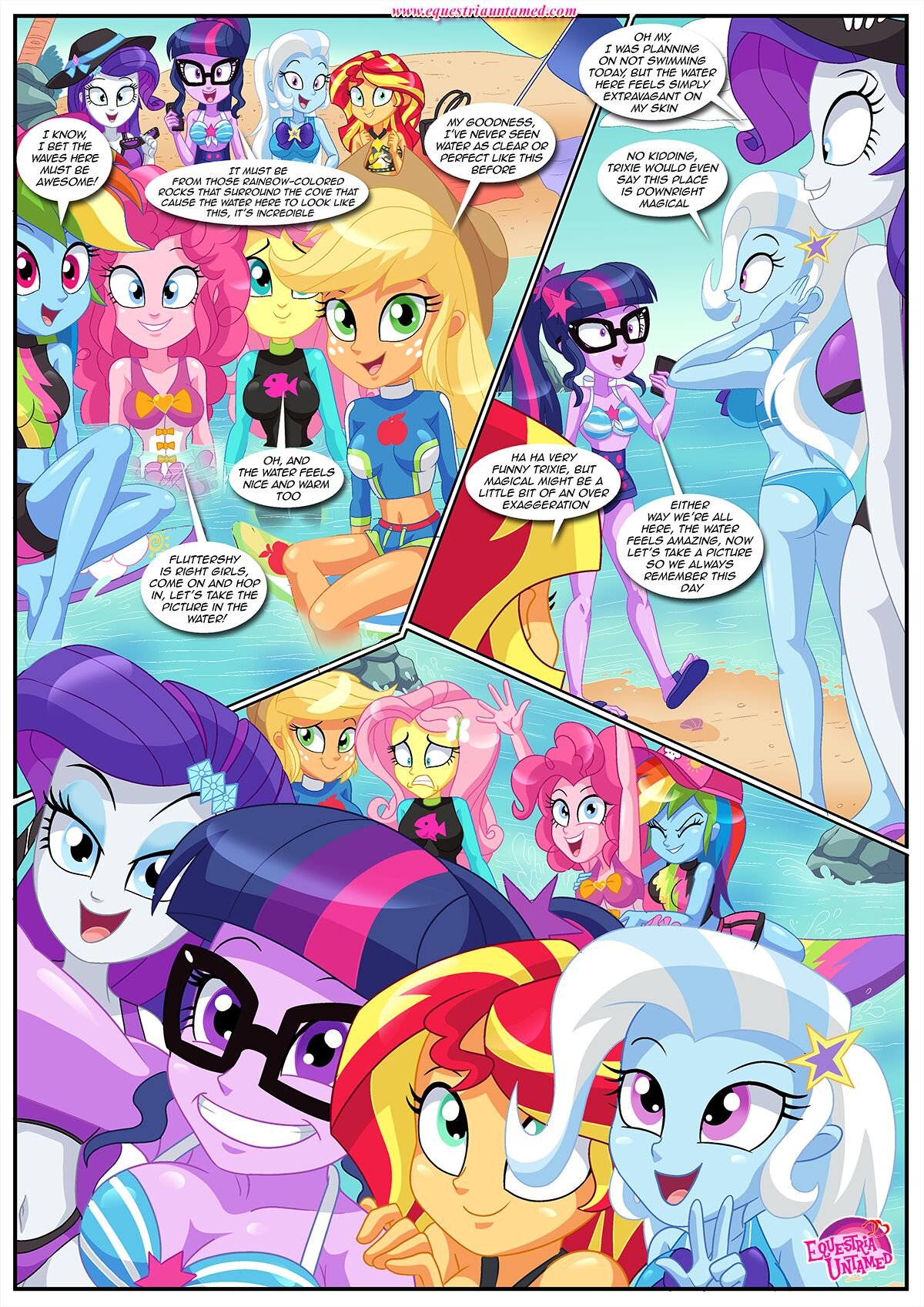 Palcomix - Party At Rainbow Cove (My Little Pony: Friendship is Magic) image number 2