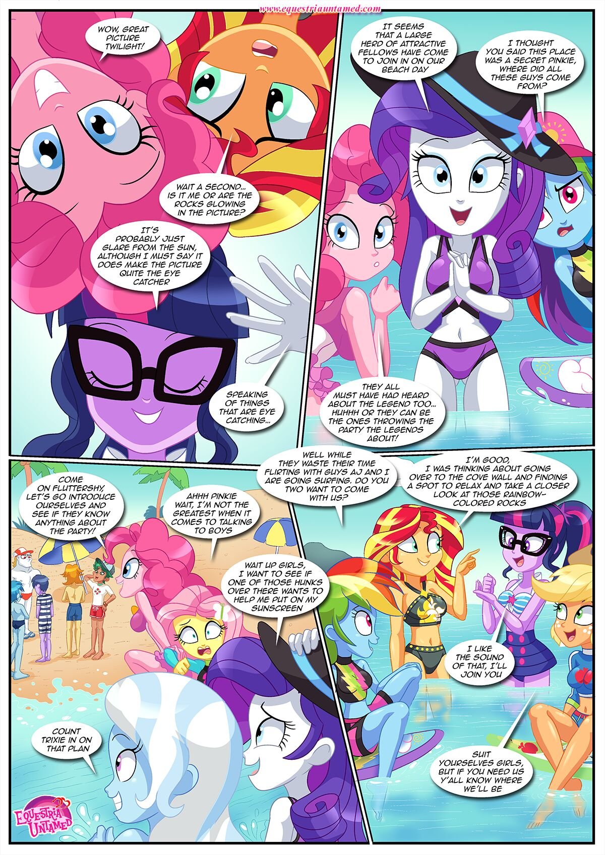 Palcomix - Party At Rainbow Cove (My Little Pony: Friendship is Magic) image number 3