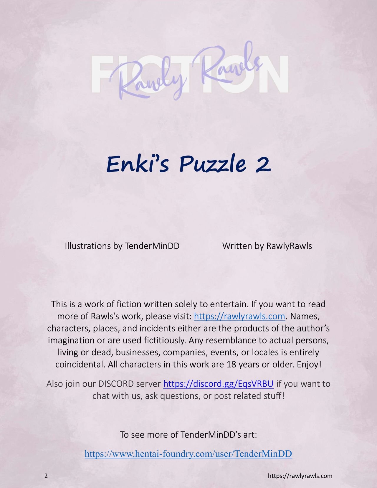 Enkis Puzzle Chapter 2: Rawly Rawls Fiction image number 1