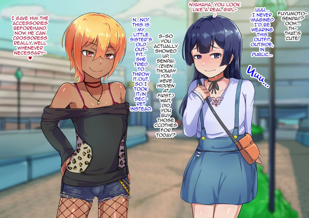 Otokonoko to xx No. 3 ~Kasshoku Inbi na Doukyuusei vs Seijitsu Karin na Seitokaichou~ image number 114