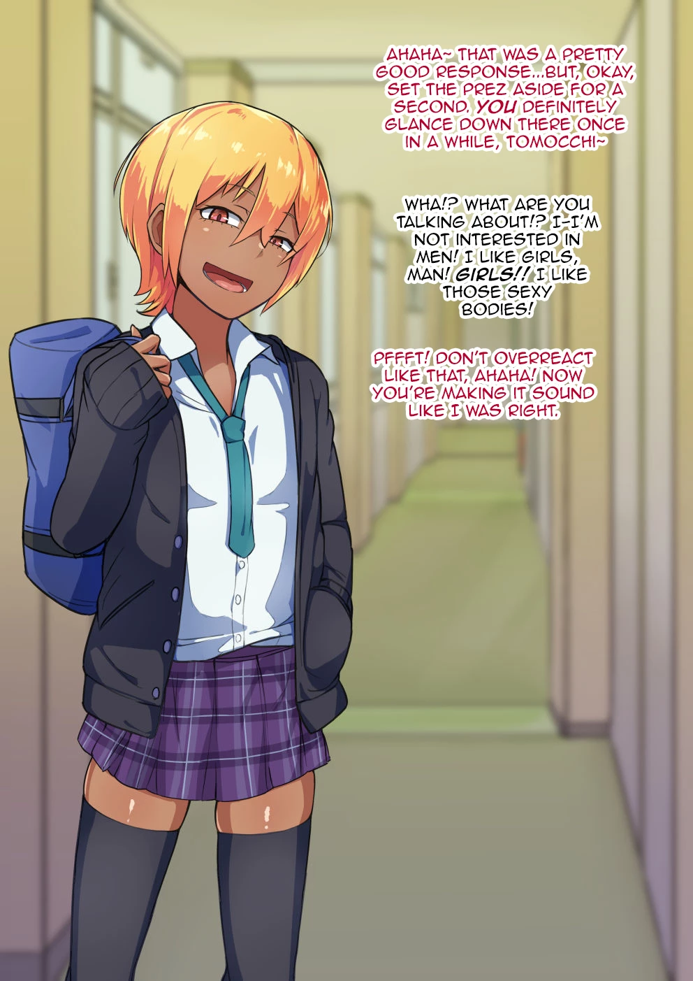 Otokonoko to xx No. 3 ~Kasshoku Inbi na Doukyuusei vs Seijitsu Karin na Seitokaichou~ image number 14