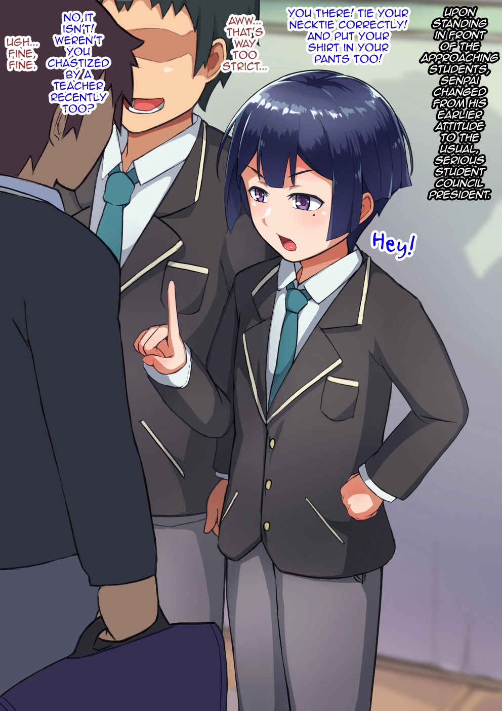 Otokonoko to xx No. 3 ~Kasshoku Inbi na Doukyuusei vs Seijitsu Karin na Seitokaichou~ image number 74