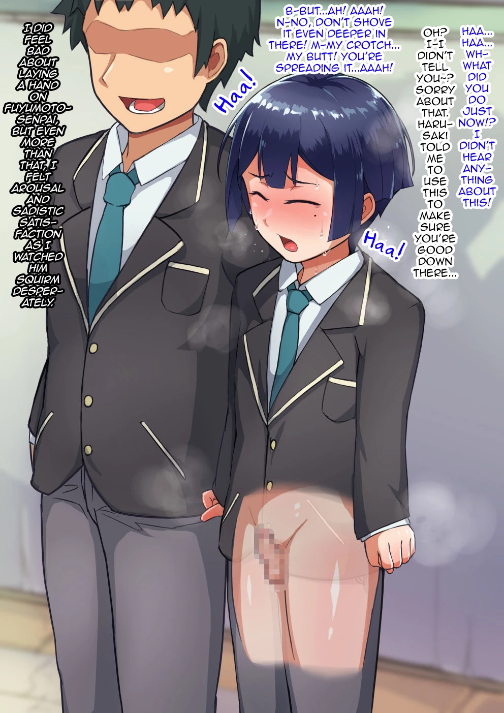 Otokonoko to xx No. 3 ~Kasshoku Inbi na Doukyuusei vs Seijitsu Karin na Seitokaichou~ image number 76