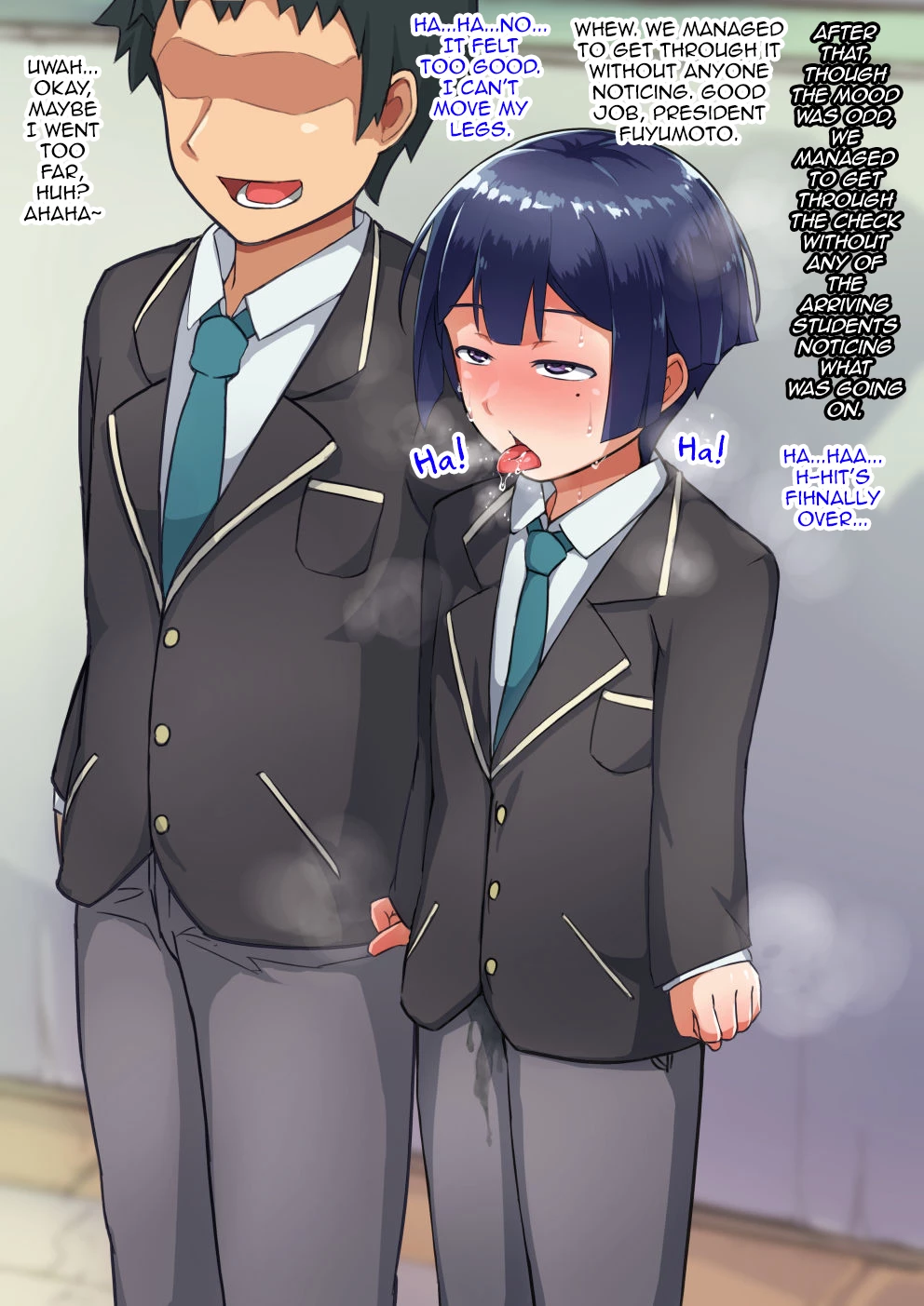 Otokonoko to xx No. 3 ~Kasshoku Inbi na Doukyuusei vs Seijitsu Karin na Seitokaichou~ image number 80