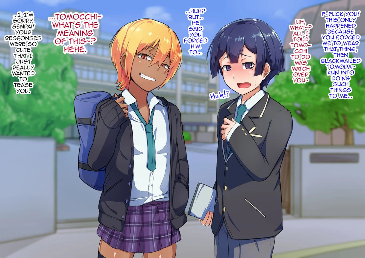 Otokonoko to xx No. 3 ~Kasshoku Inbi na Doukyuusei vs Seijitsu Karin na Seitokaichou~ image number 82