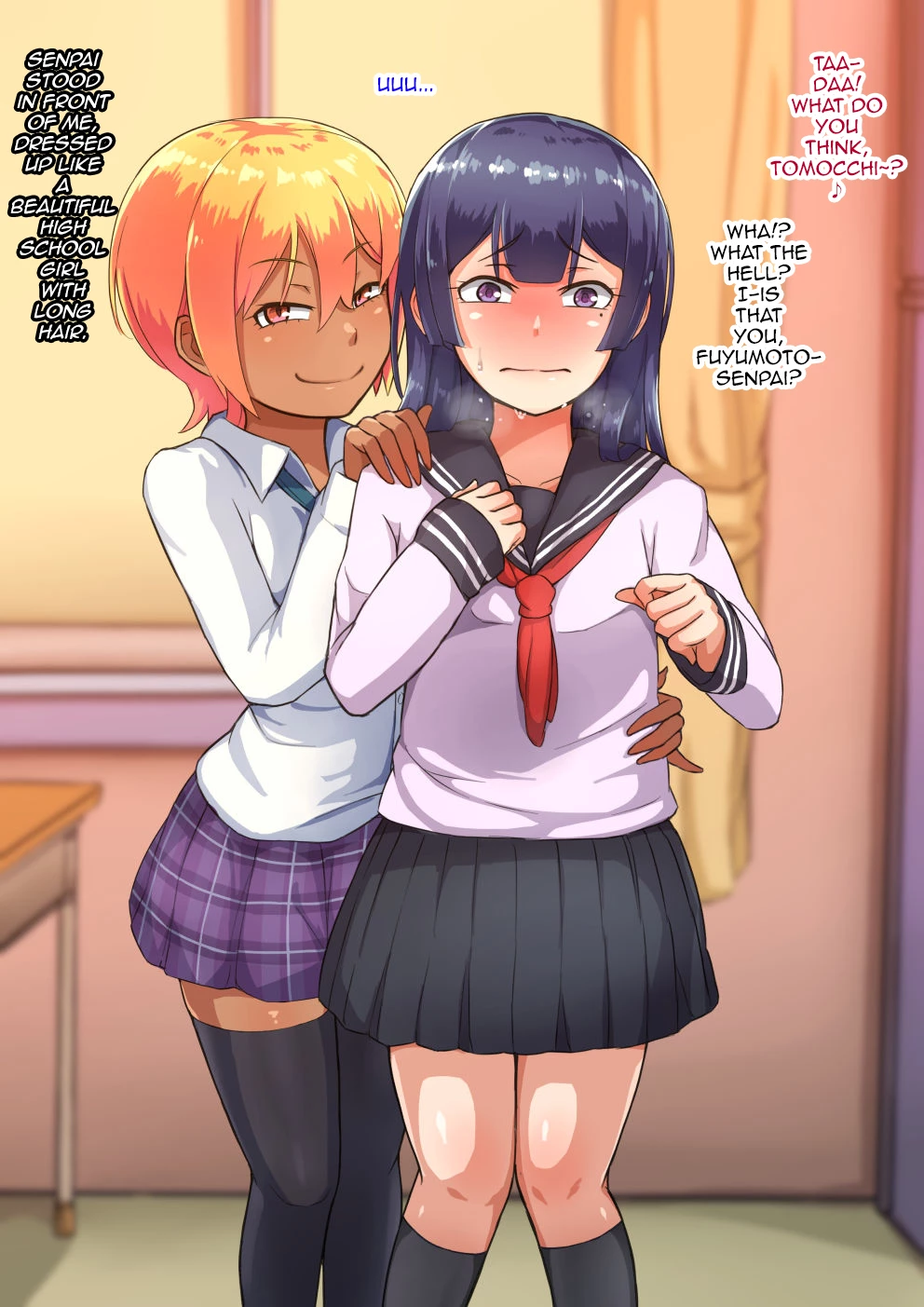 Otokonoko to xx No. 3 ~Kasshoku Inbi na Doukyuusei vs Seijitsu Karin na Seitokaichou~ image number 86