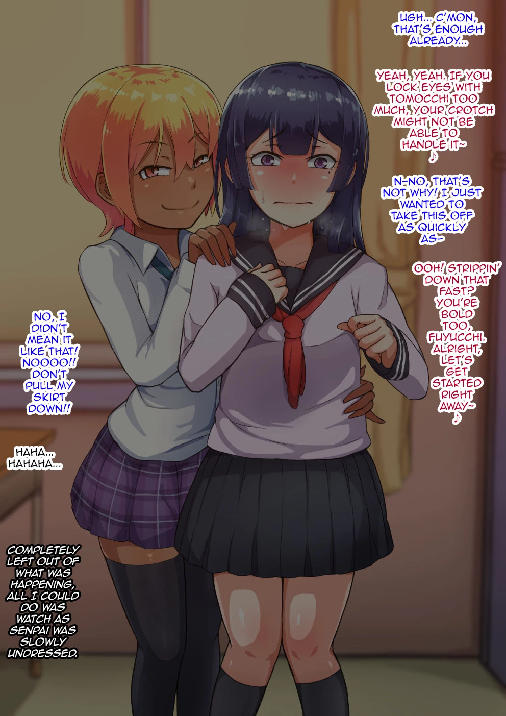 Otokonoko to xx No. 3 ~Kasshoku Inbi na Doukyuusei vs Seijitsu Karin na Seitokaichou~ image number 88