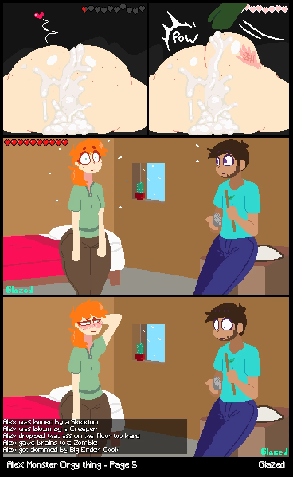 Alex?s Monster Orgy Comic Porn image number 4