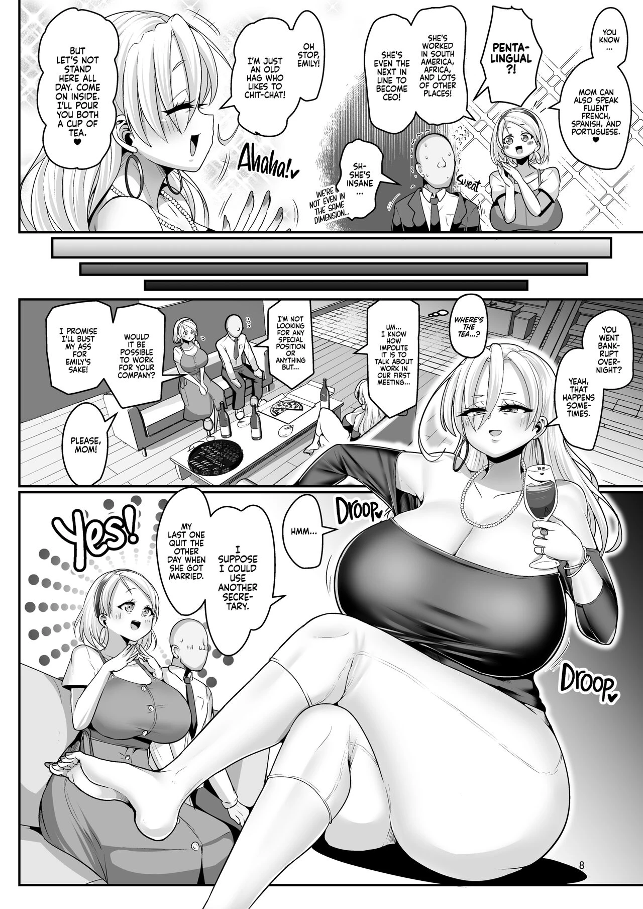 A Nymphomaniac Blonde Exchange Student with Gigantic Tits Moved in Next Door!! 2  H Daisuki Kinpatsu Hakujin Bakunyuu Ryuugakusei ga Tonari no Heya ni Hikkoshite Kita!! 2 image number 8