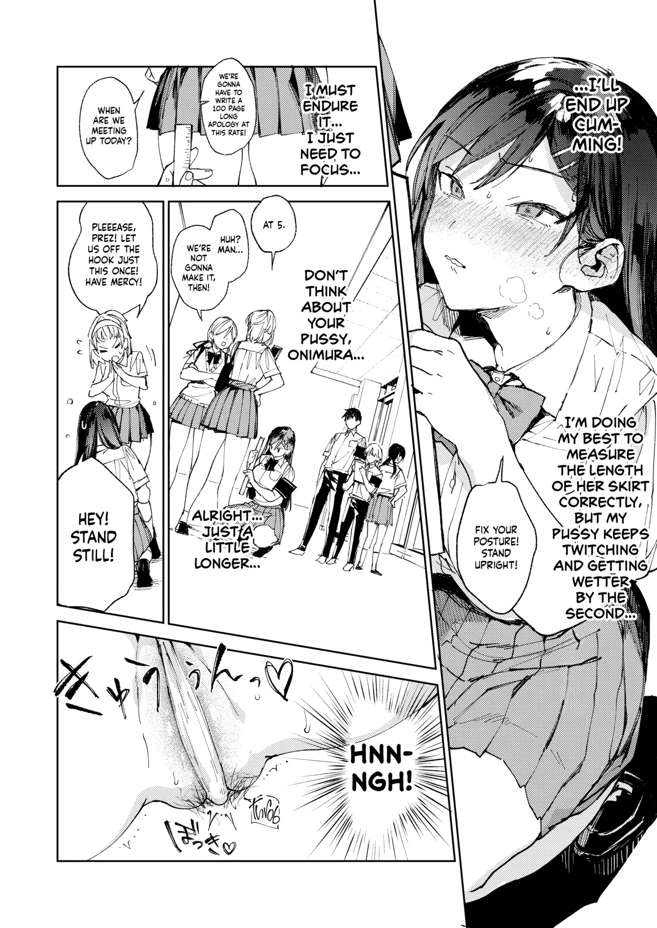 The Strict Head of the DIsciplinary Committee Just Cant Stop Masturbating at School!  Kiritsu ni Kibishii Fuuki Iinchou wa Kounai de Himitsu no Dosukebe Onanie ga Yamerarenai! image number 18