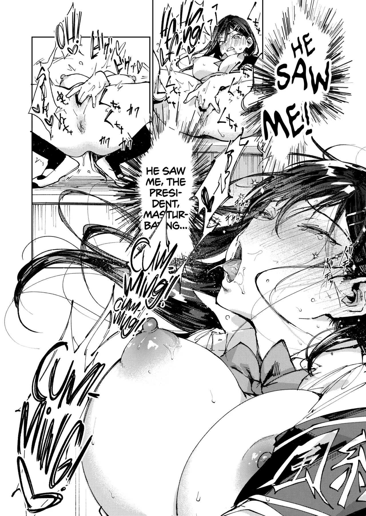 The Strict Head of the DIsciplinary Committee Just Cant Stop Masturbating at School!  Kiritsu ni Kibishii Fuuki Iinchou wa Kounai de Himitsu no Dosukebe Onanie ga Yamerarenai! image number 46