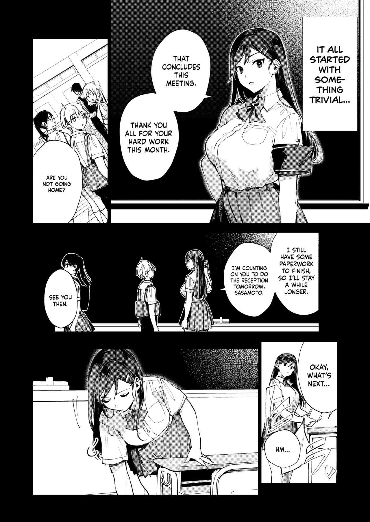 The Strict Head of the DIsciplinary Committee Just Cant Stop Masturbating at School!  Kiritsu ni Kibishii Fuuki Iinchou wa Kounai de Himitsu no Dosukebe Onanie ga Yamerarenai! image number 8