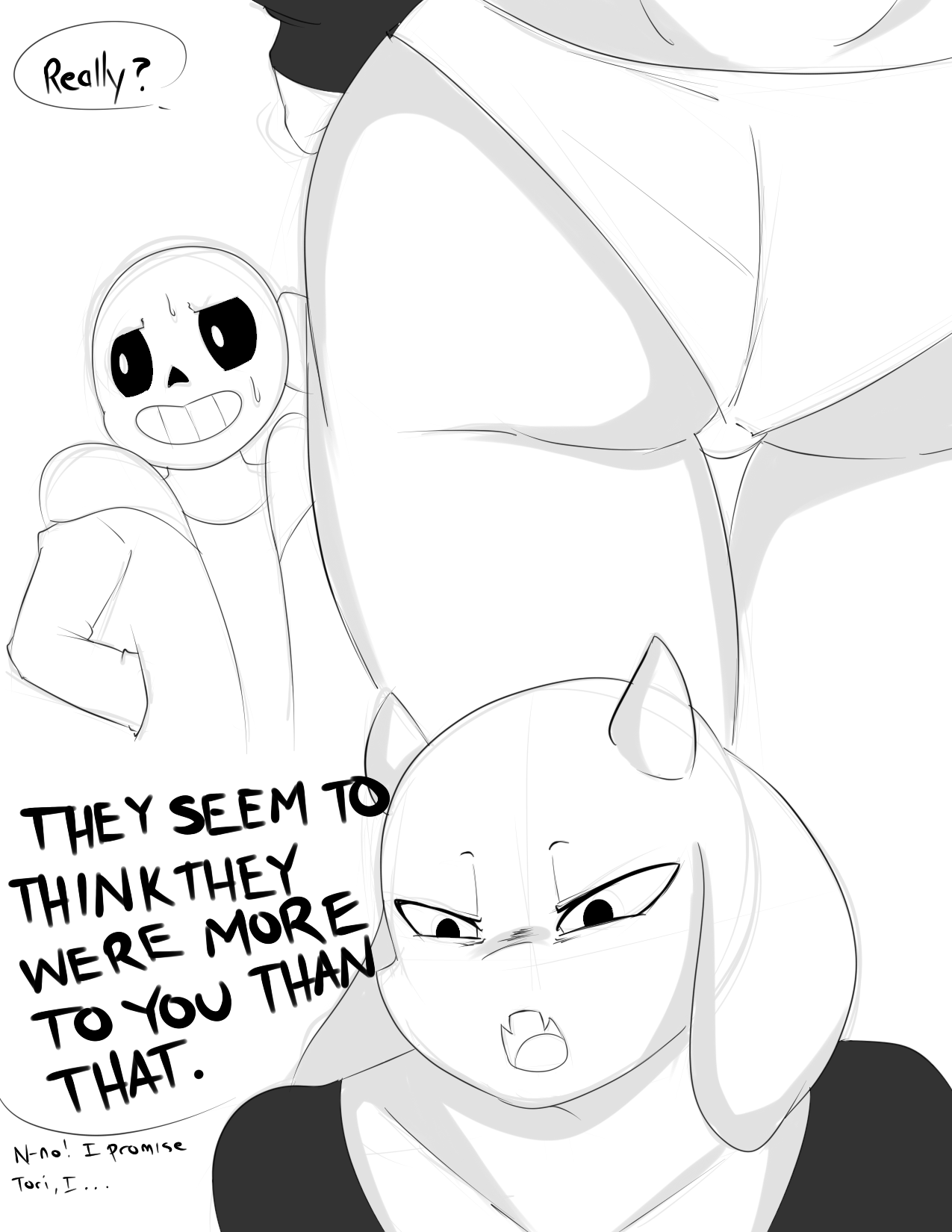 Sans x Toriel image number 1