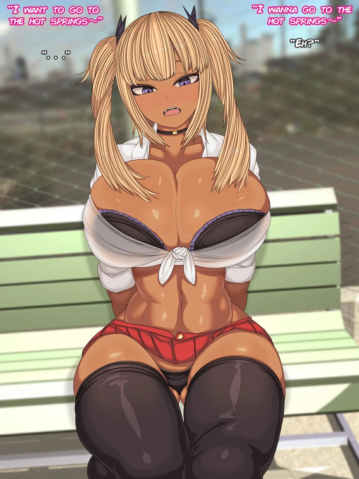 Kuro Gal Senpai to Onsen Namahame Ryokou  Hot Spring Hump Holiday with a Tanned Gal image number 2