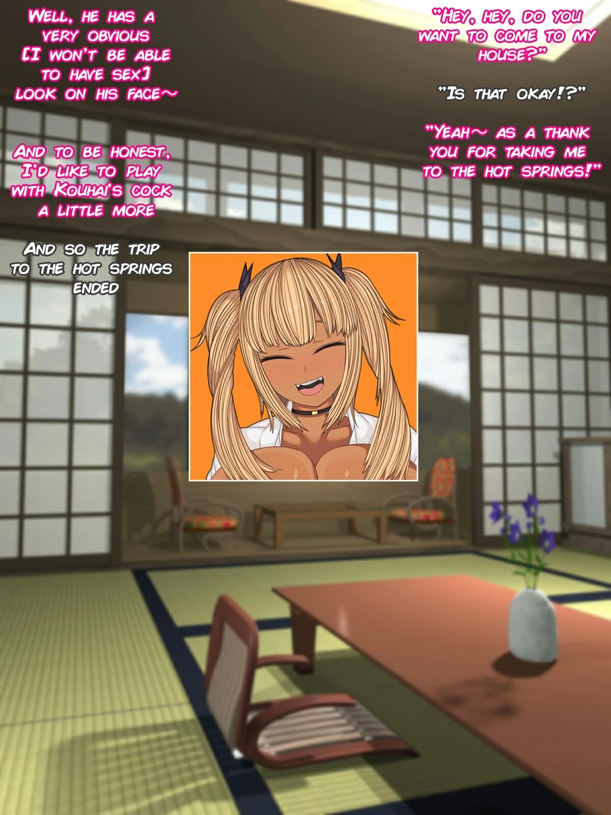 Kuro Gal Senpai to Onsen Namahame Ryokou  Hot Spring Hump Holiday with a Tanned Gal image number 32