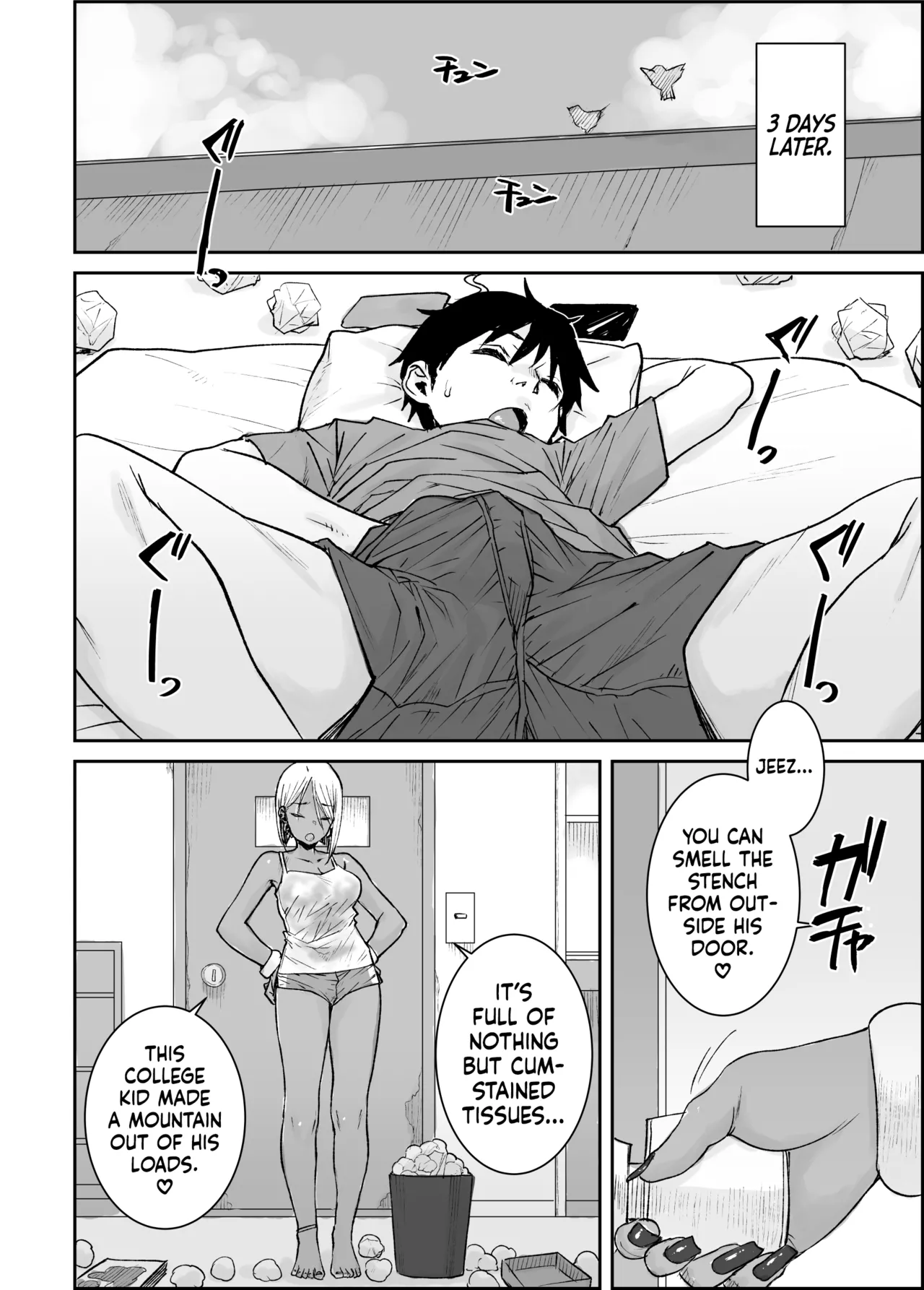 I, Your Humble College Student, Busted Loads Into My 35 Y/O Dark-Skinned Gyaru Landlady While She Rode Me Cowgirl   Daigaku no Ore, Kuro Gyaru Bijou Kanrinin-San (35) No Hageshii Kuiuchi Kijoui De Nama Nakadashi Shaimashita image number 4