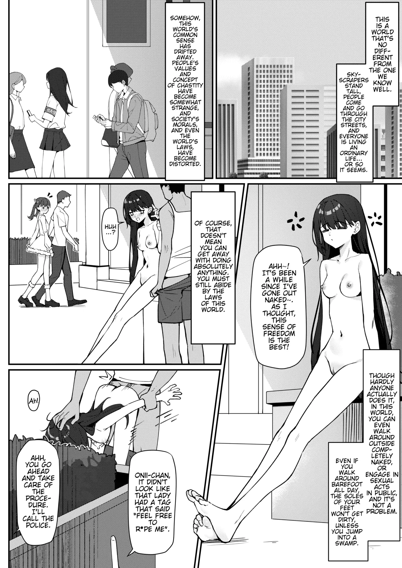 Starting Today, Ill be Going to School Naked  Kyou Kara Zenra Toukou image number 5
