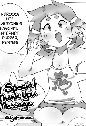 Puffphox - In other words? Black n White English hentai