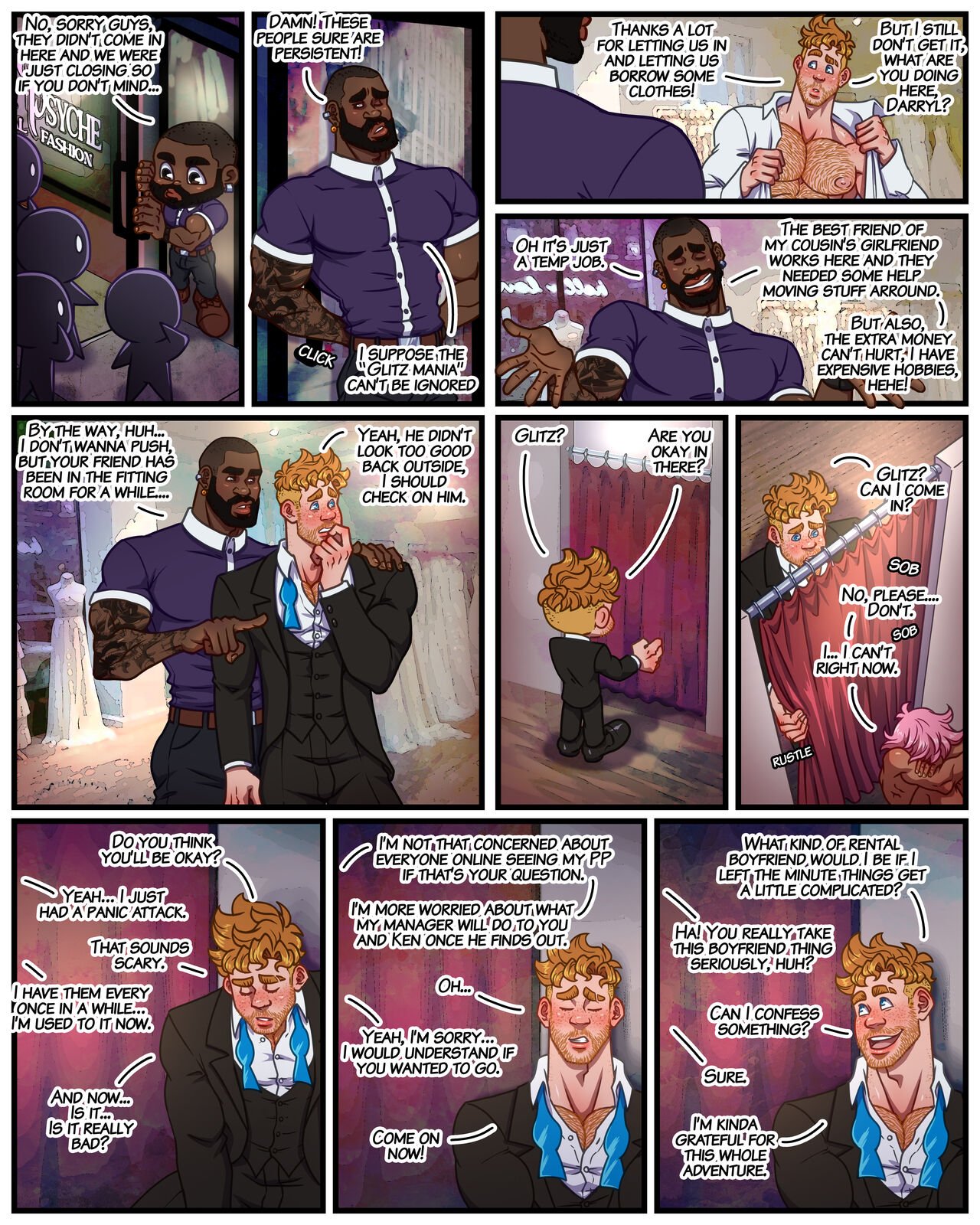 Cabaretbara - Rent a Boyfriend gay porn comic image number 10