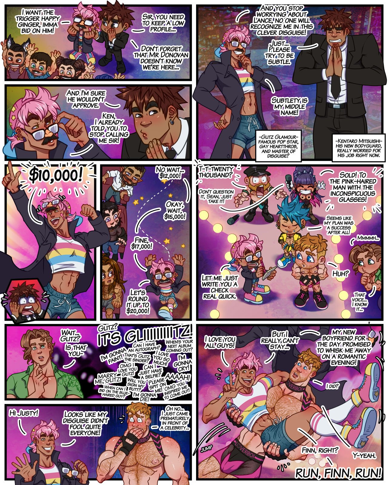 Cabaretbara - Rent a Boyfriend gay porn comic image number 5