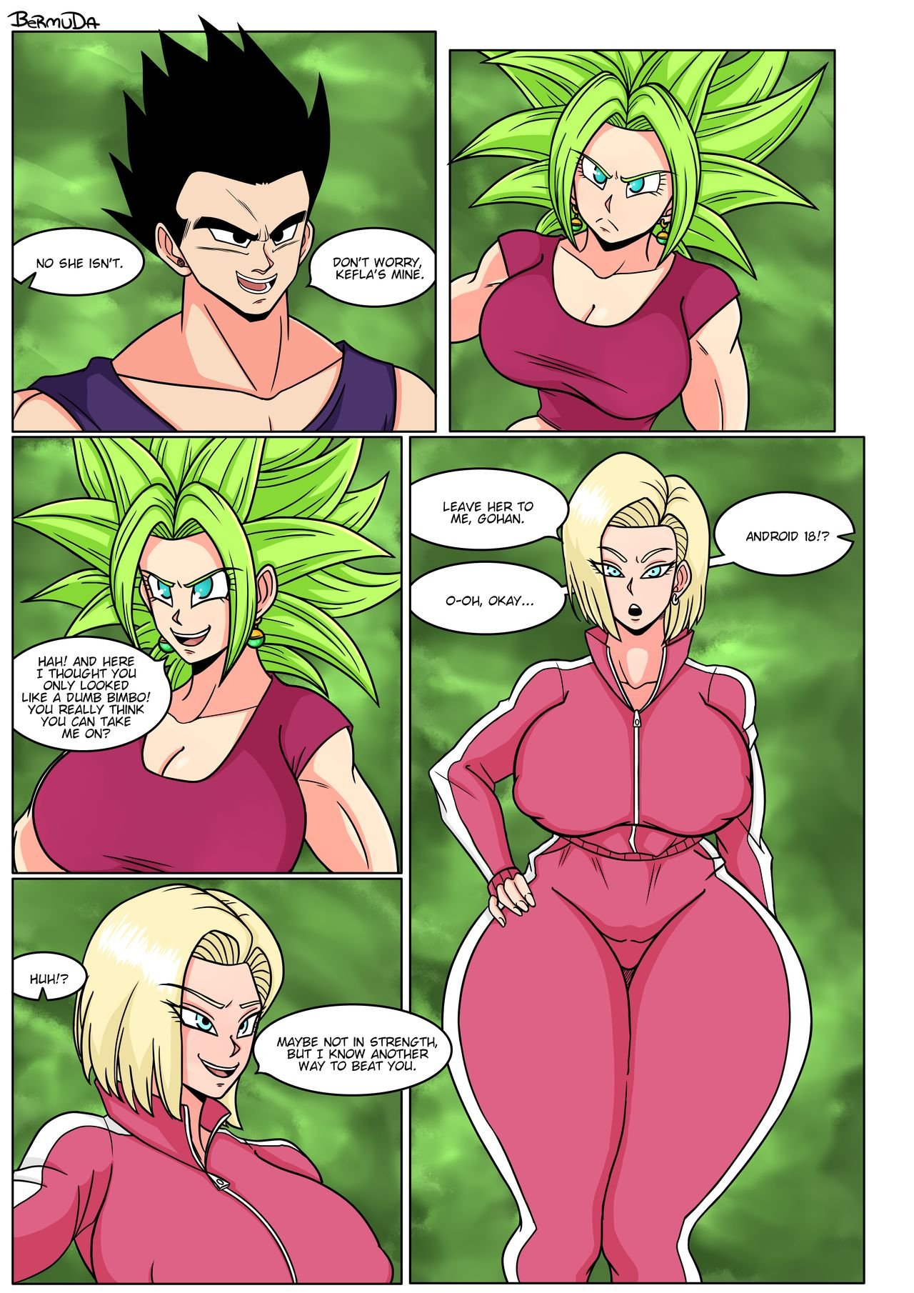 Bermuda - Kefla vs Android 18 (Dragon Ball Super) image number 1