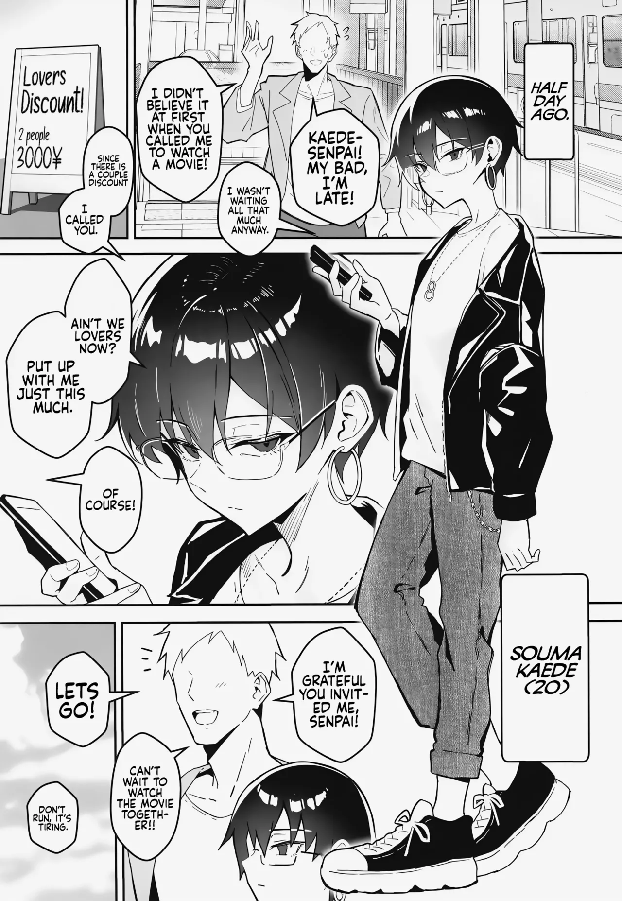 A Boring Date with My Blunt, Boyish Babe and Her Hidden Assets  Buaisou na Kakure Kyonyuu Boyish Kanojo to Taikutsu na Date image number 3