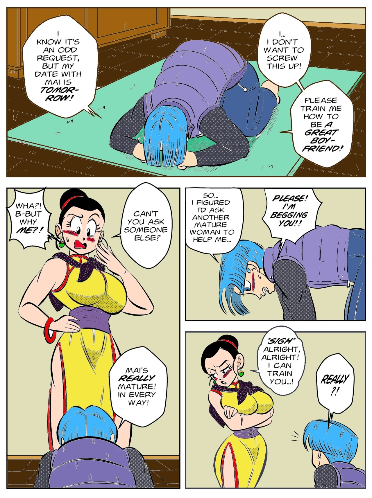 Chichi fucks trunks art by funsexydragonball color by zerocrow