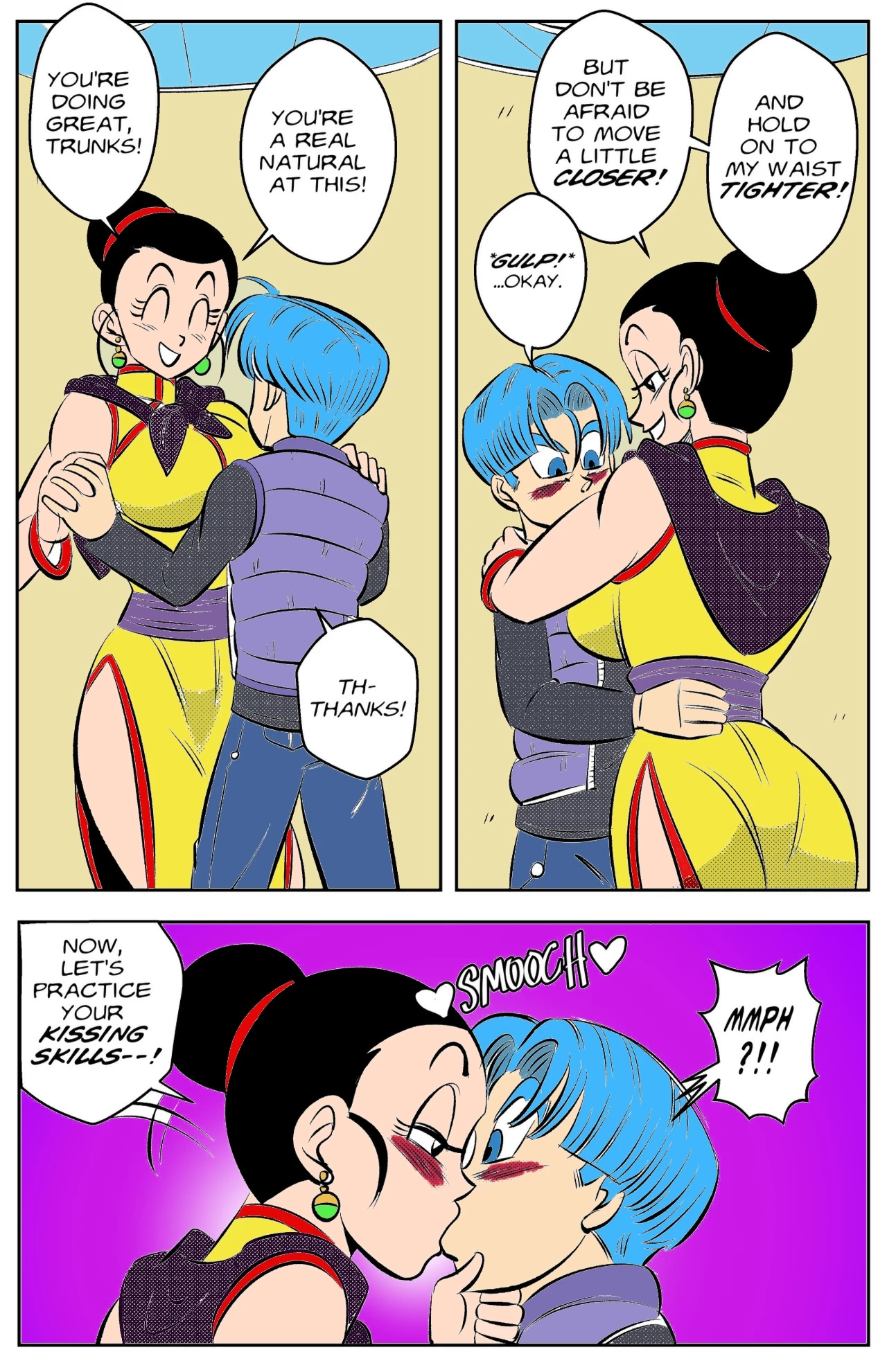 Chichi fucks trunks art by funsexydragonball color by zerocrow image number 1