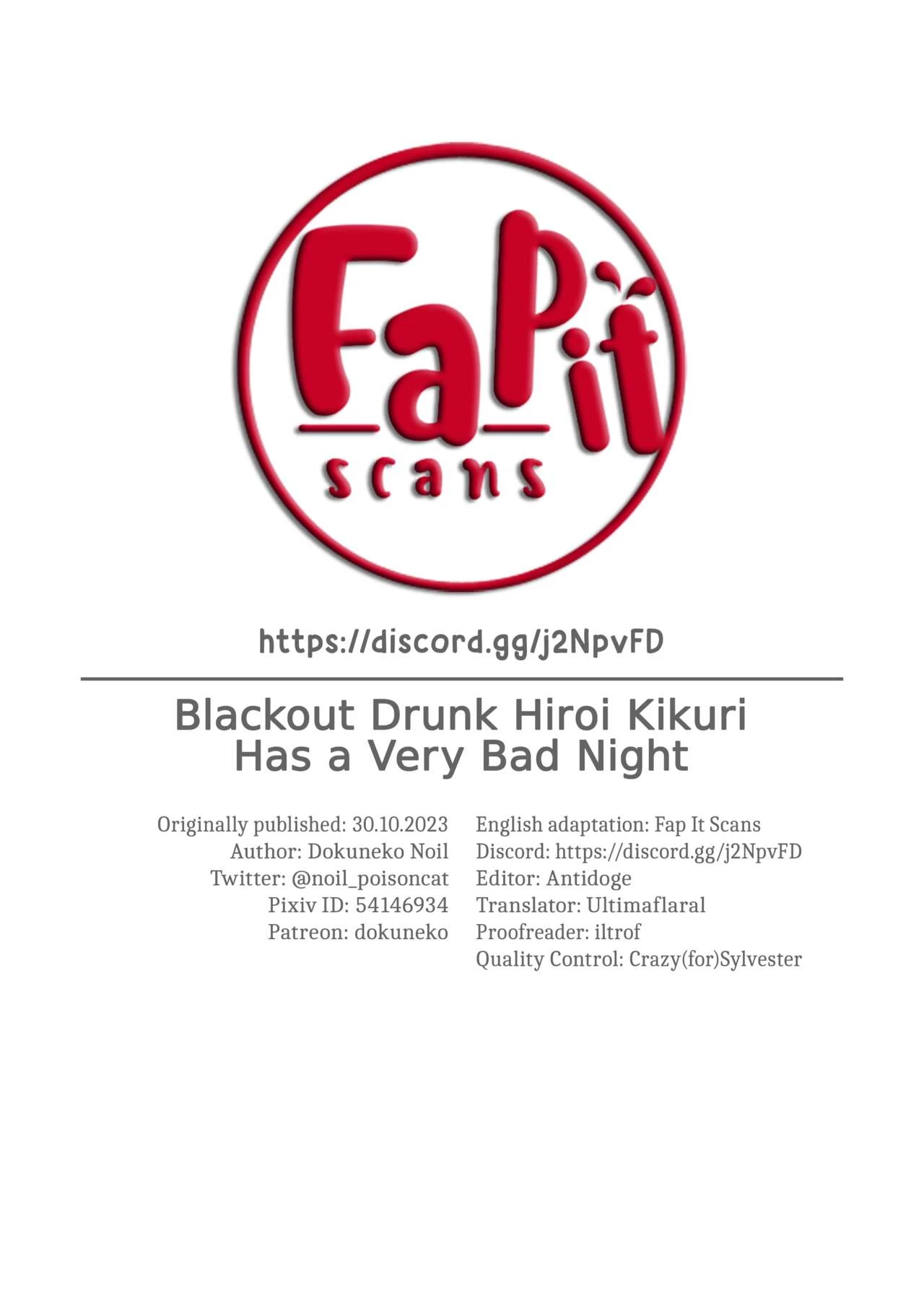 Blackout Drunk Hiroi Kikuri Has a Very Bad Night Deisui shita Hiroi Kikuri ni Warui Koto o Suru Hanashi image number 13