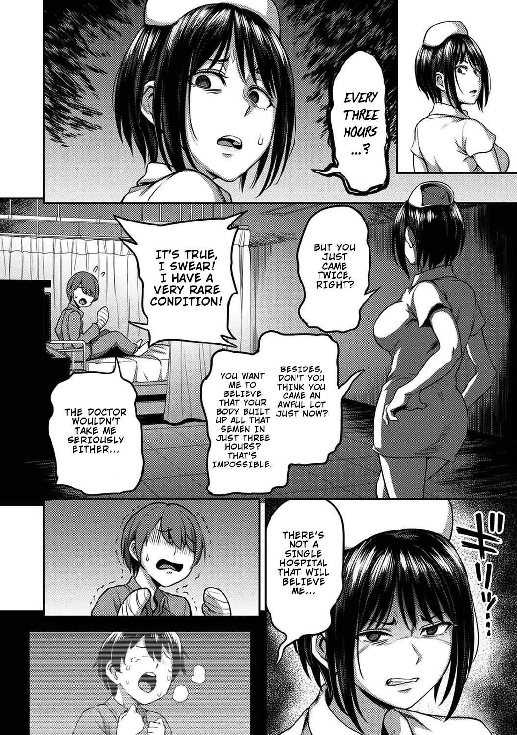 Semen Extraction Ward ~Life in a hospital where a nurse with a cruel personality manages your orgasms~ Sakusei Byoutou ~Seikaku Saiaku no Nurse shika Inai Byouin de Shasei Kanri Seikatsu~ image number 14