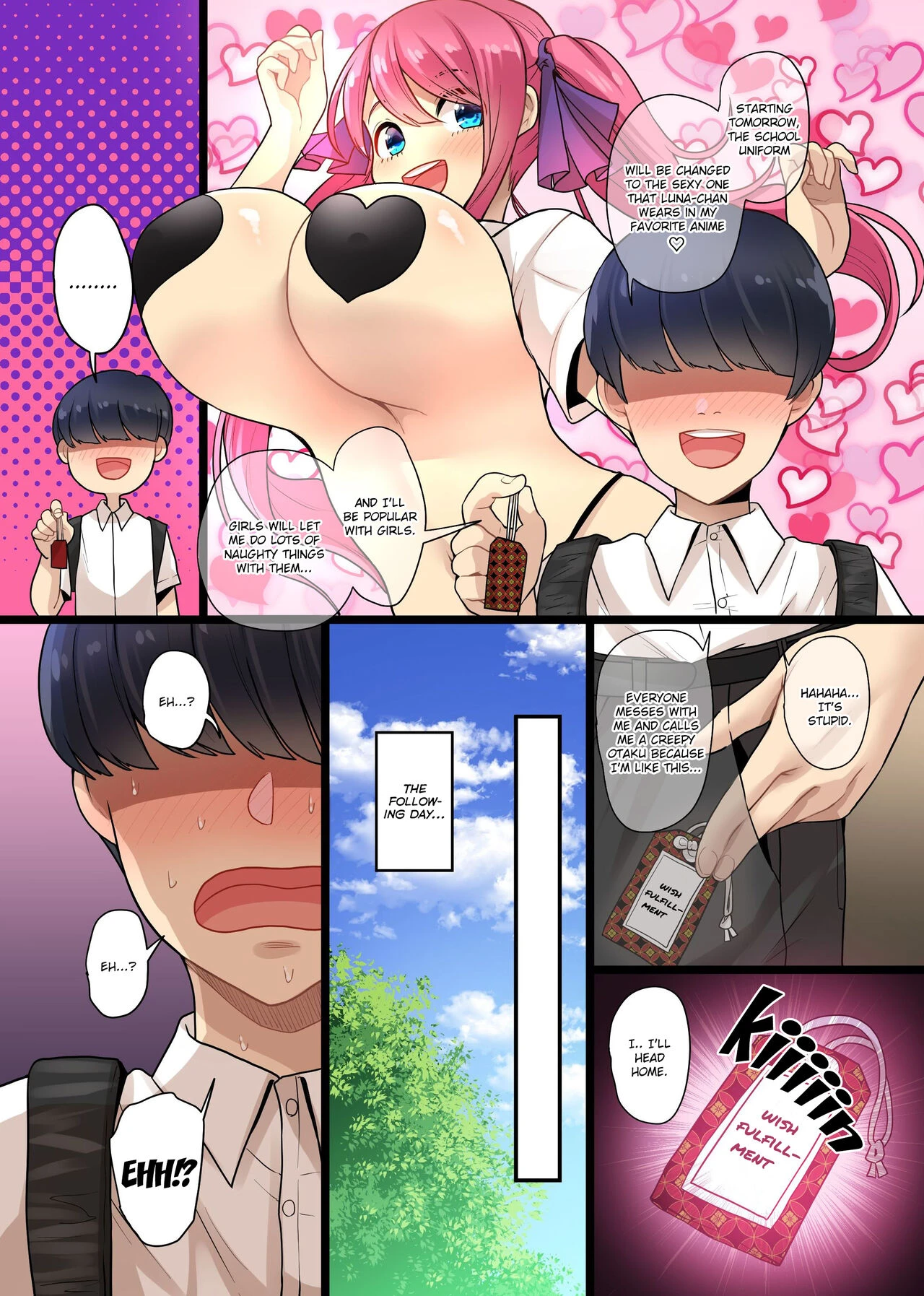 Eroi Negai ga Kanaimasu! Genjitsu Settei ga Kaerechau Omamori de Class no Bakunyuu mo Tannin no Kentsuana mo Gal mo Gakuenchuu no Joshi o Zenin Onaho-ka image number 3