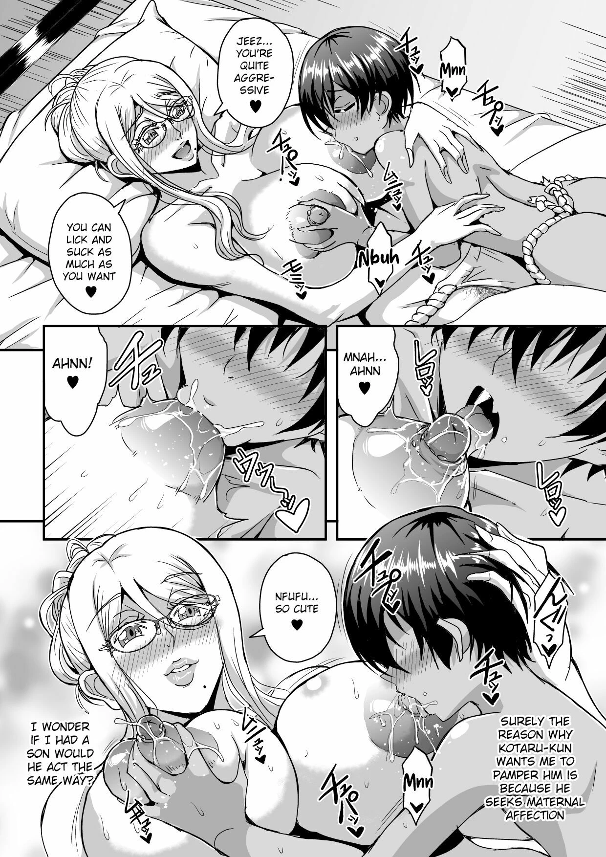 Bakunyuu Hitozuma Kinpatsu Gaikokujin Jokyoushi ga Mura no Inshuu de Kasshoku Shota no Fudeoroshi o Suru Hanashi image number 14