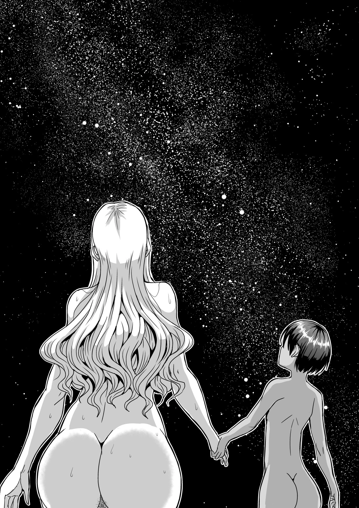 Bakunyuu Hitozuma Kinpatsu Gaikokujin Jokyoushi ga Mura no Inshuu de Kasshoku Shota no Fudeoroshi o Suru Hanashi image number 42